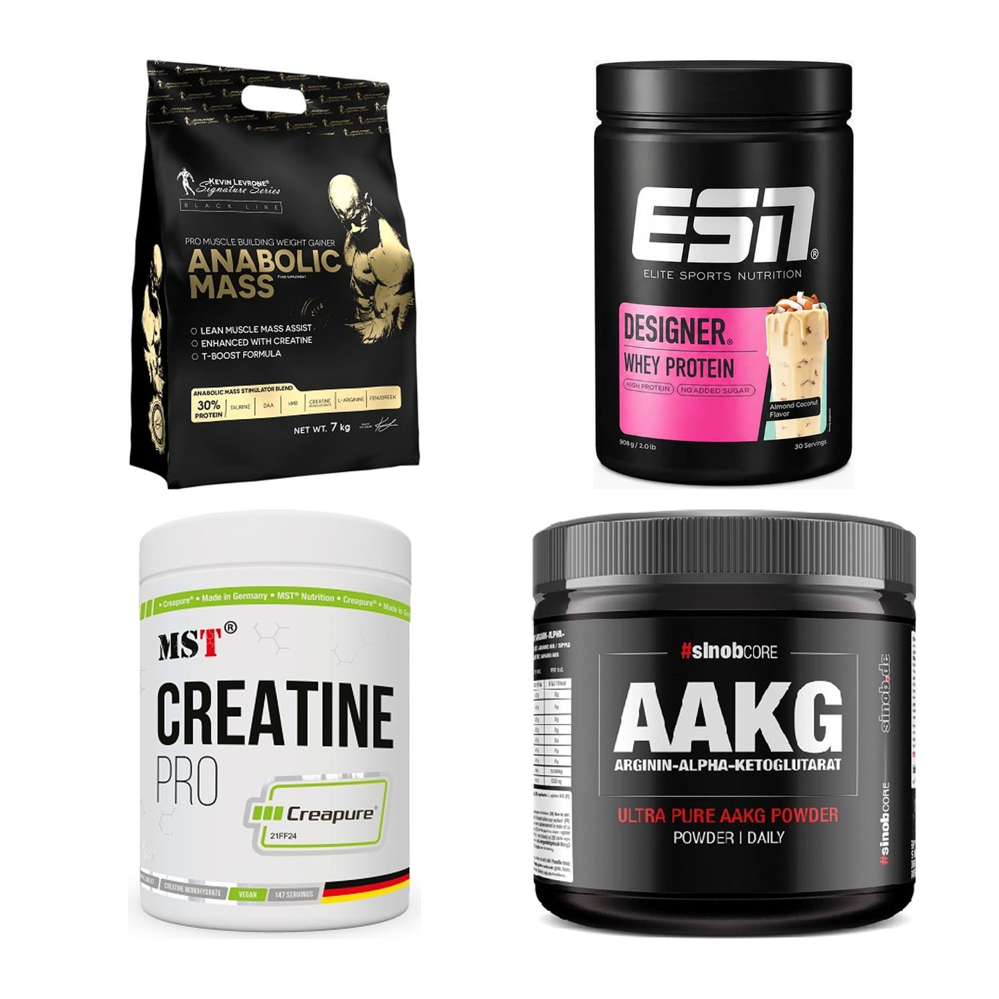 Masseaufbau für Fortgeschrittene: Kevin Levrone Anabolic + 3 weitere – alle enthaltenen Artikel