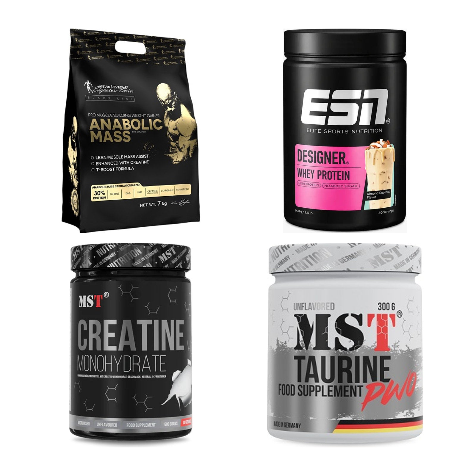 Masseaufbau für Fortgeschrittene: Kevin Levrone Anabolic + 3 weitere – alle enthaltenen Artikel
