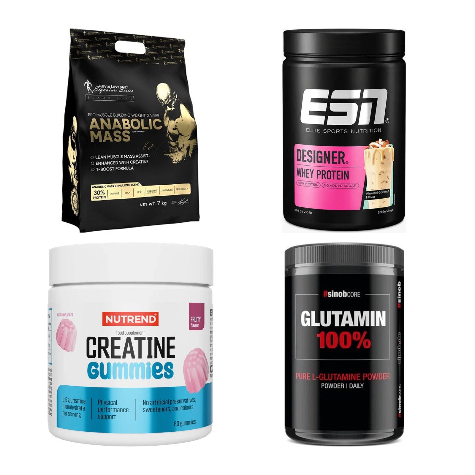 Masseaufbau für Fortgeschrittene: Kevin Levrone Anabolic + 3 weitere – alle enthaltenen Artikel