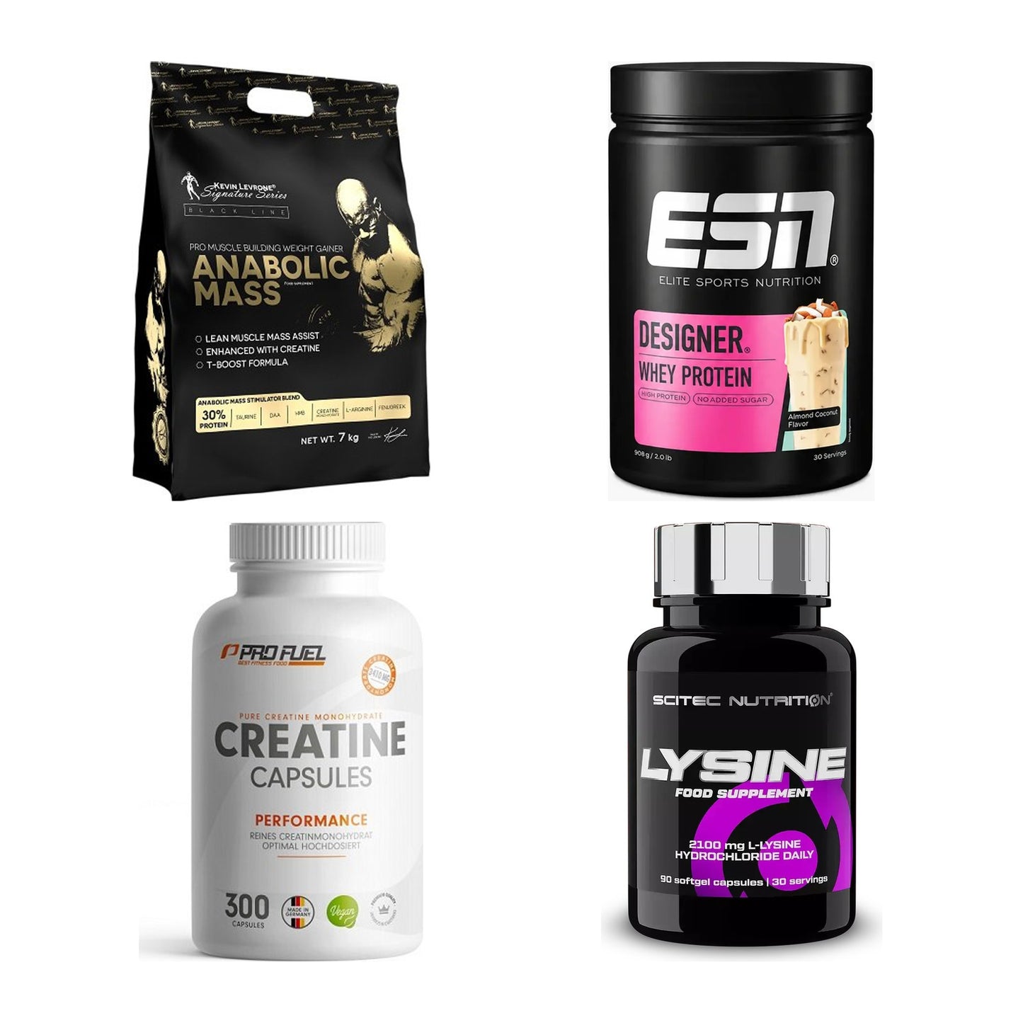 Masseaufbau für Fortgeschrittene: Kevin Levrone Anabolic + 3 weitere – alle enthaltenen Artikel