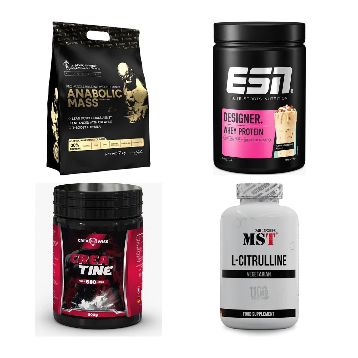 Masseaufbau für Fortgeschrittene: Kevin Levrone Anabolic + 3 weitere – alle enthaltenen Artikel