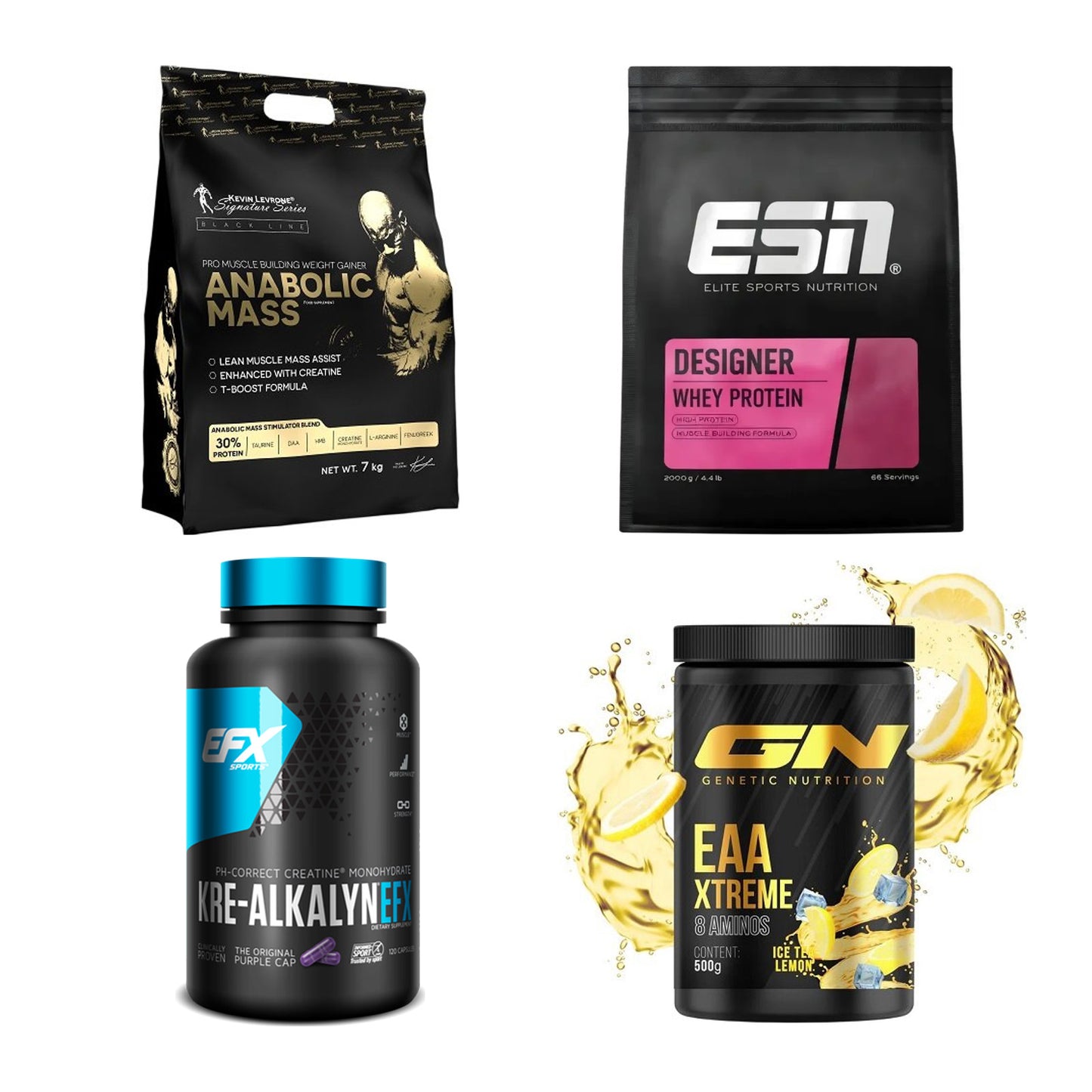 Masseaufbau für Fortgeschrittene: Kevin Levrone Anabolic + 3 weitere – alle enthaltenen Artikel