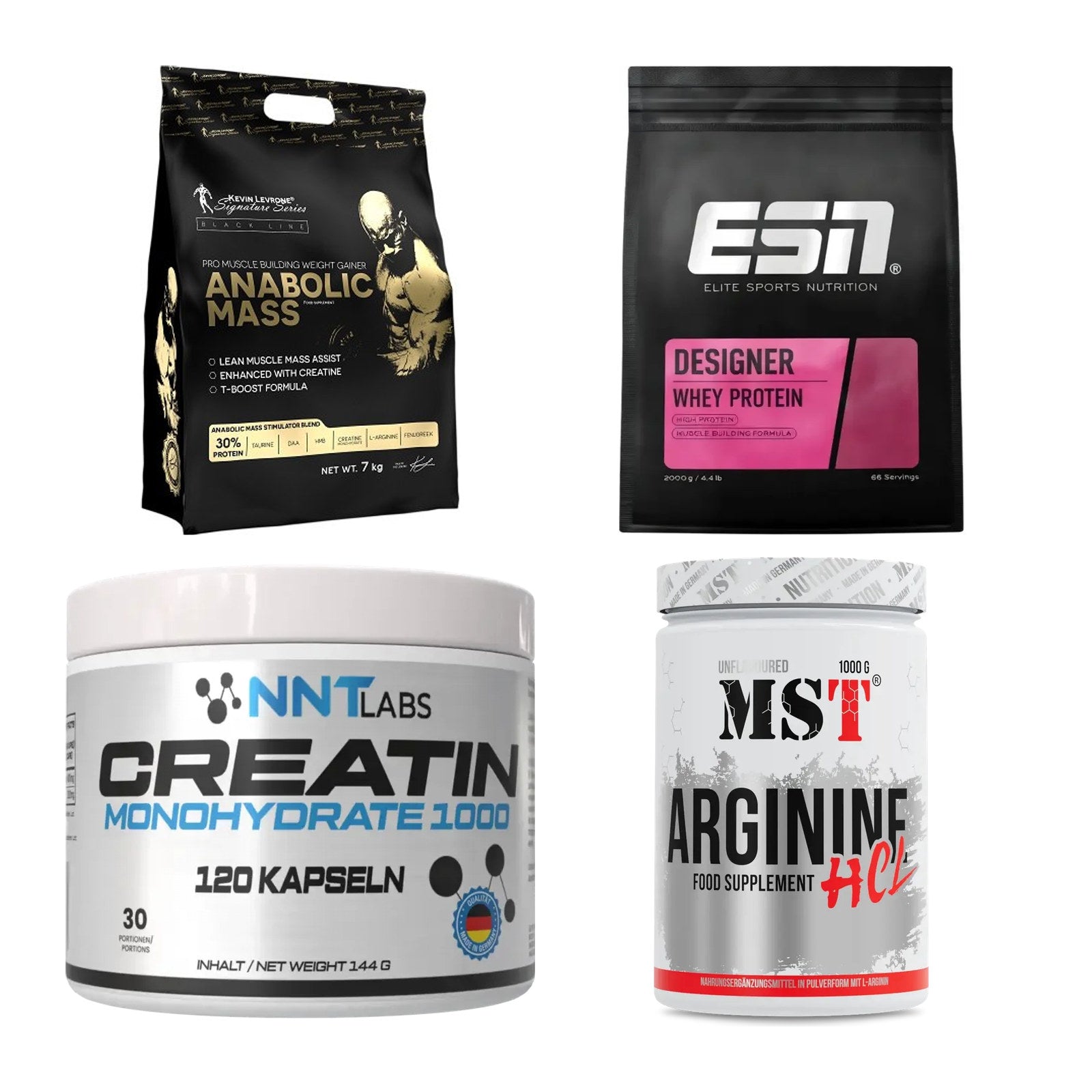 Masseaufbau für Fortgeschrittene: Kevin Levrone Anabolic + 3 weitere – alle enthaltenen Artikel