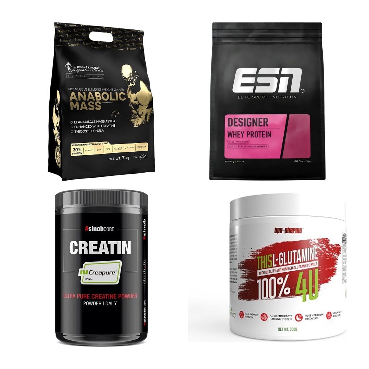 Masseaufbau für Fortgeschrittene: Kevin Levrone Anabolic + 3 weitere – alle enthaltenen Artikel