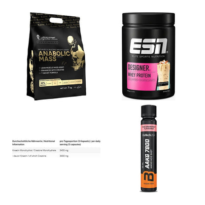 Masseaufbau für Fortgeschrittene: Kevin Levrone Anabolic + 3 weitere – alle enthaltenen Artikel