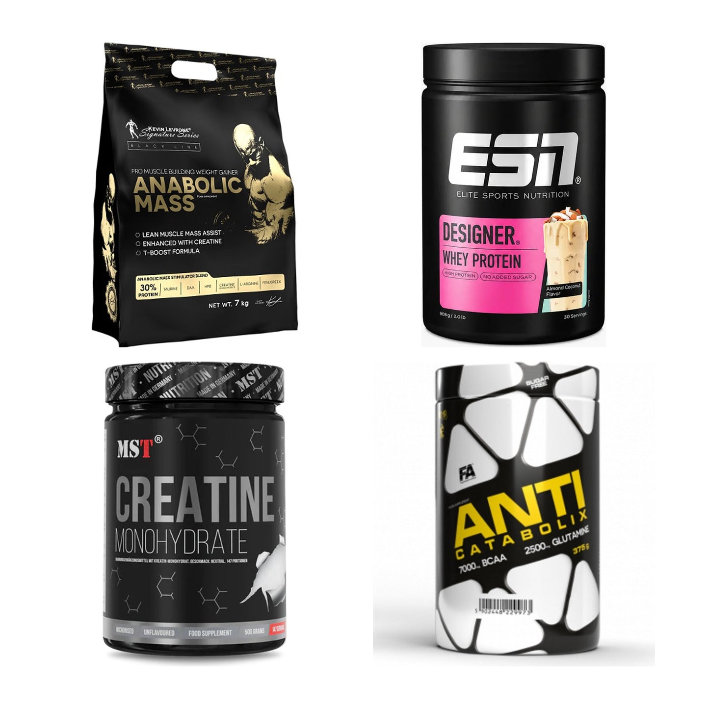 Masseaufbau für Fortgeschrittene: Kevin Levrone Anabolic + 3 weitere – alle enthaltenen Artikel