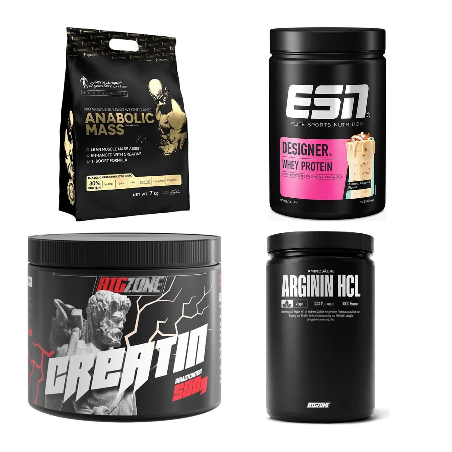 Masseaufbau für Fortgeschrittene: Kevin Levrone Anabolic + 3 weitere – alle enthaltenen Artikel