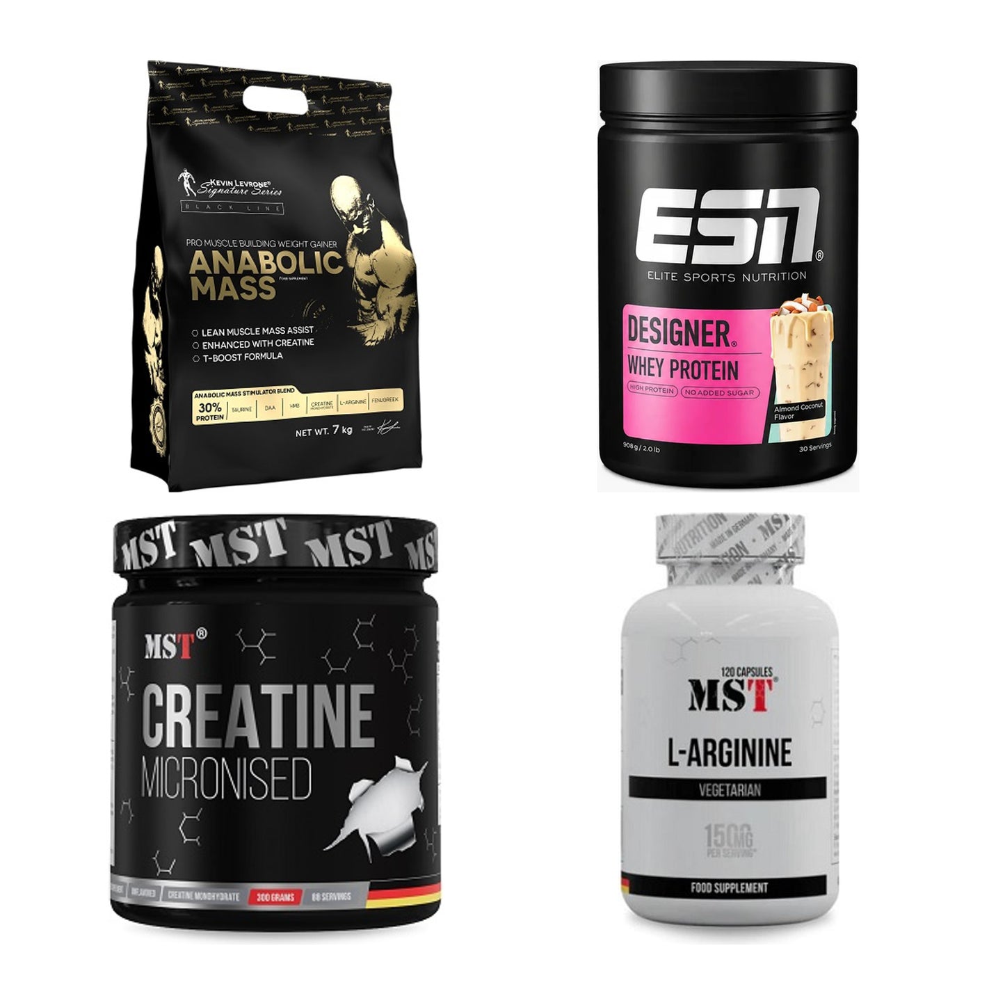 Masseaufbau für Fortgeschrittene: Kevin Levrone Anabolic + 3 weitere – alle enthaltenen Artikel
