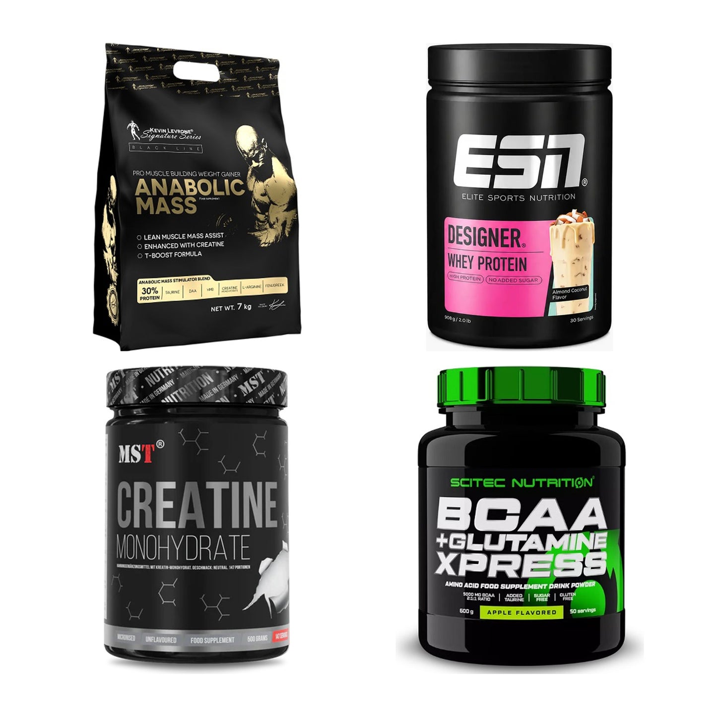 Masseaufbau für Fortgeschrittene: Kevin Levrone Anabolic + 3 weitere – alle enthaltenen Artikel
