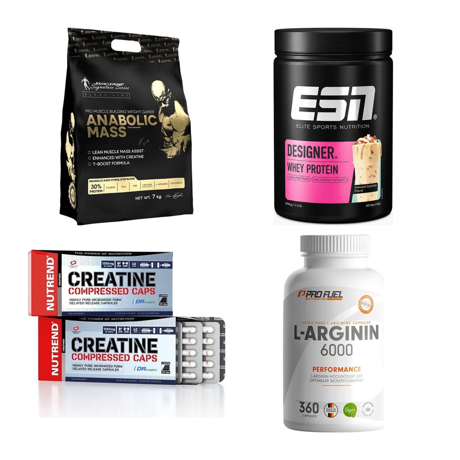 Masseaufbau für Fortgeschrittene: Kevin Levrone Anabolic + 3 weitere – alle enthaltenen Artikel
