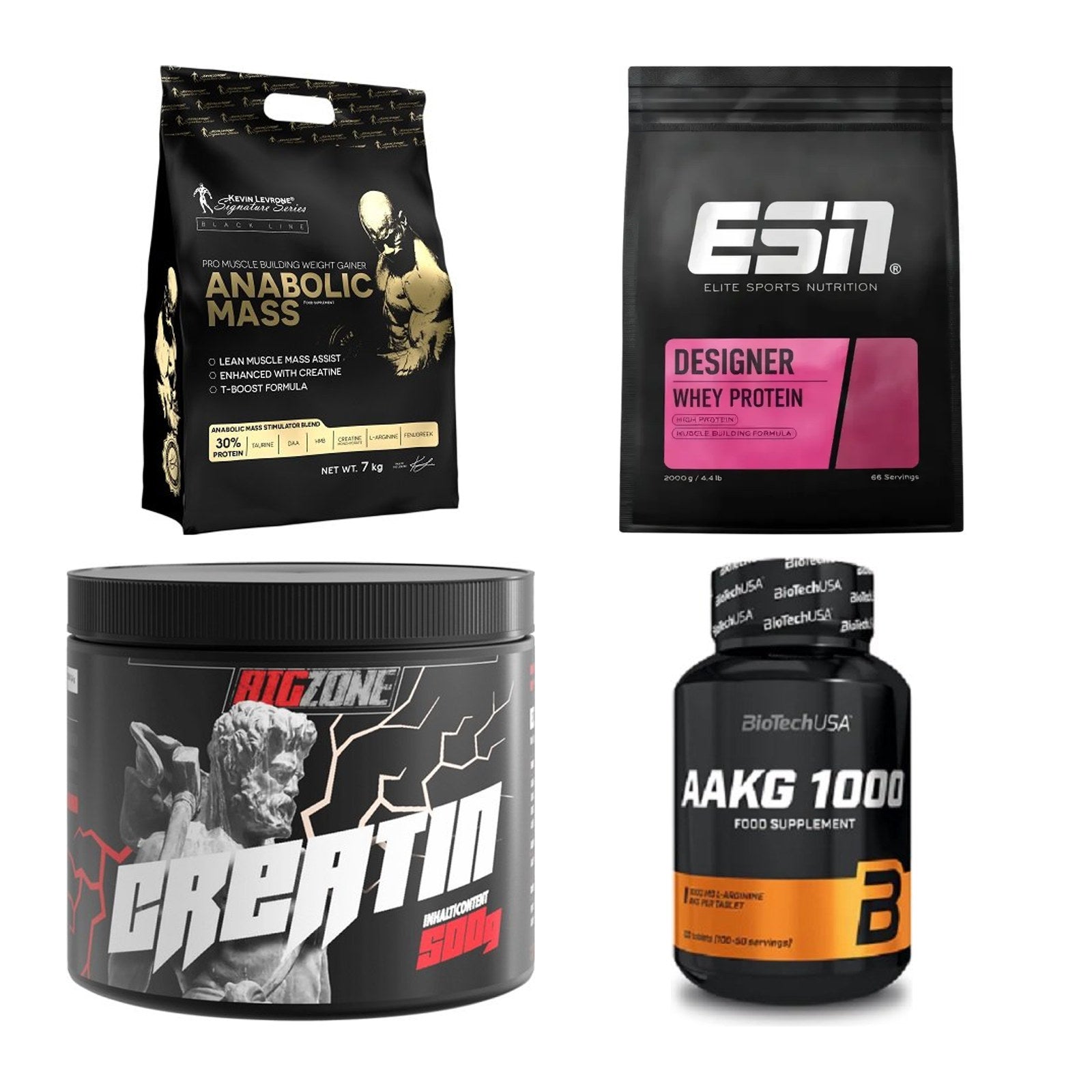 Masseaufbau für Fortgeschrittene: Kevin Levrone Anabolic + 3 weitere – alle enthaltenen Artikel
