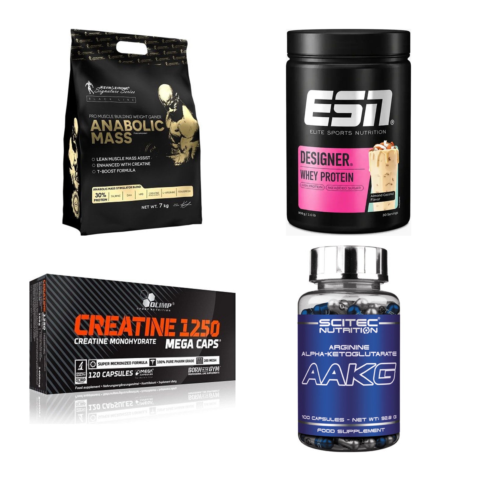 Masseaufbau für Fortgeschrittene: Kevin Levrone Anabolic + 3 weitere – alle enthaltenen Artikel