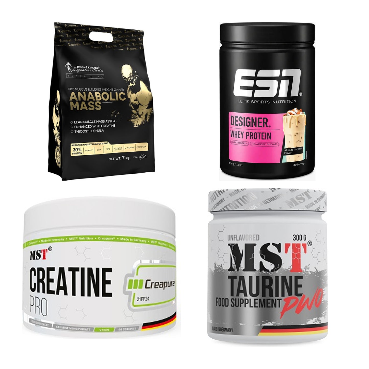 Masseaufbau für Fortgeschrittene: Kevin Levrone Anabolic + 3 weitere – alle enthaltenen Artikel