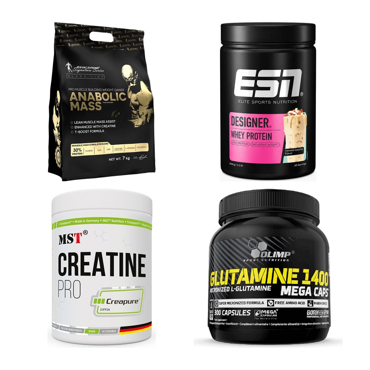 Masseaufbau für Fortgeschrittene: Kevin Levrone Anabolic + 3 weitere – alle enthaltenen Artikel