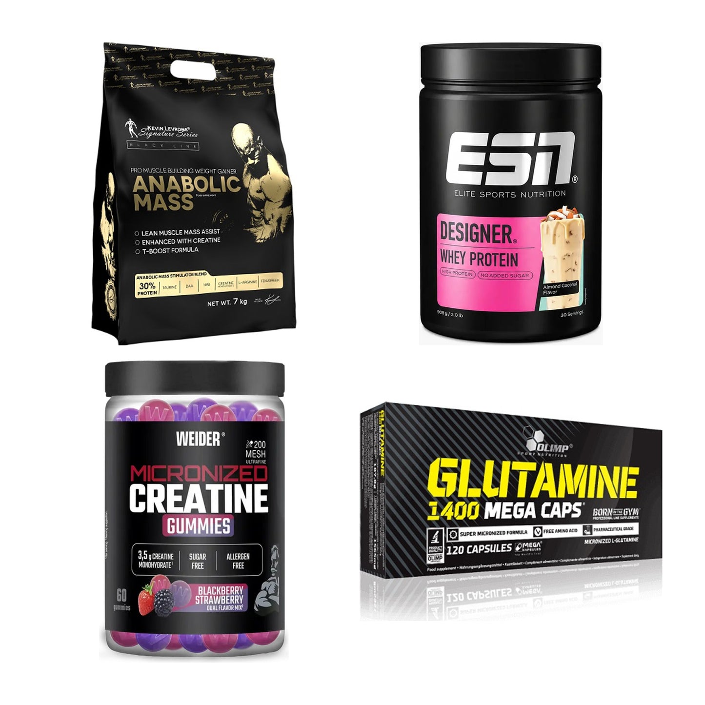Masseaufbau für Fortgeschrittene: Kevin Levrone Anabolic + 3 weitere – alle enthaltenen Artikel