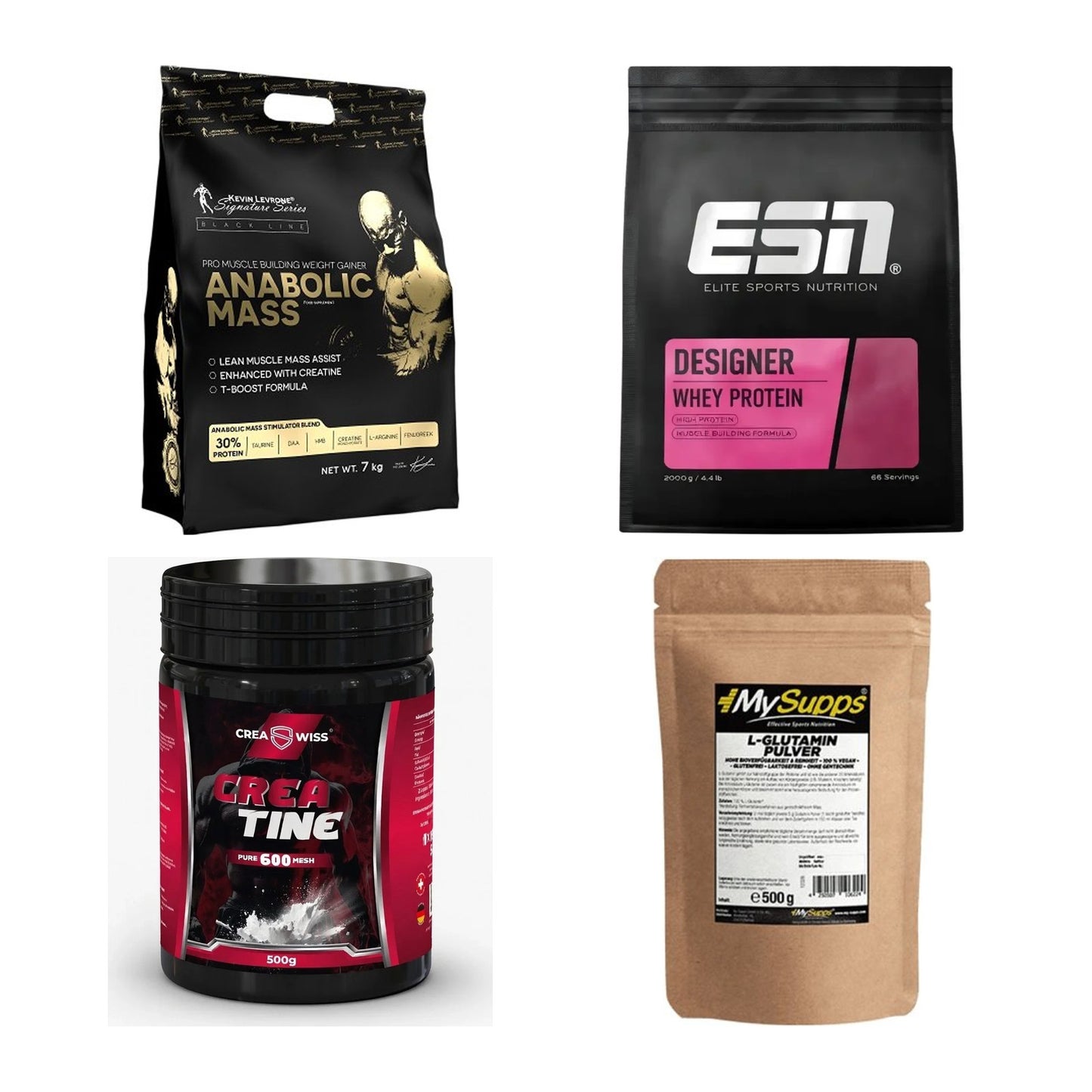 Masseaufbau für Fortgeschrittene: Kevin Levrone Anabolic + 3 weitere – alle enthaltenen Artikel