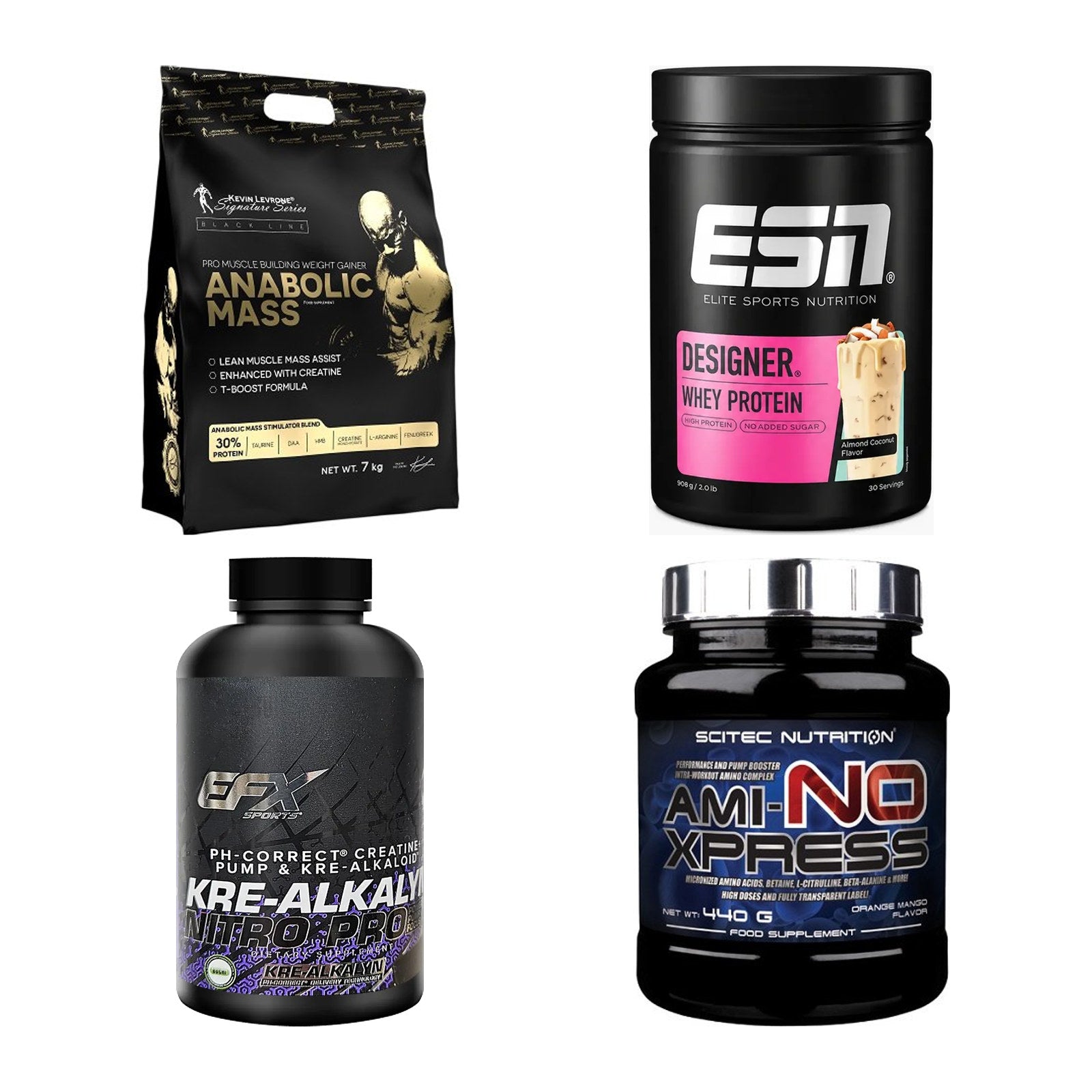 Masseaufbau für Fortgeschrittene: Kevin Levrone Anabolic + 3 weitere – alle enthaltenen Artikel