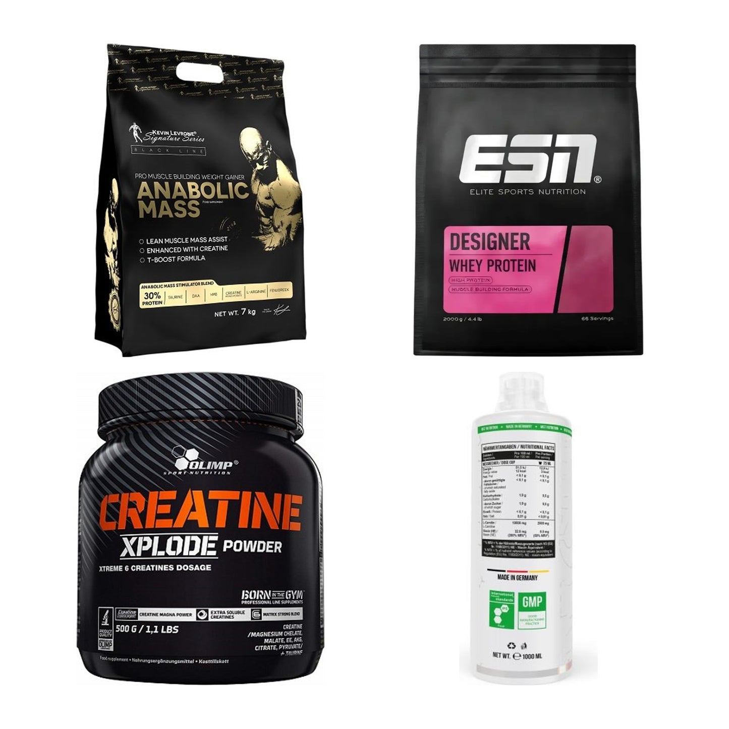 Masseaufbau für Fortgeschrittene: Kevin Levrone Anabolic + 3 weitere – alle enthaltenen Artikel