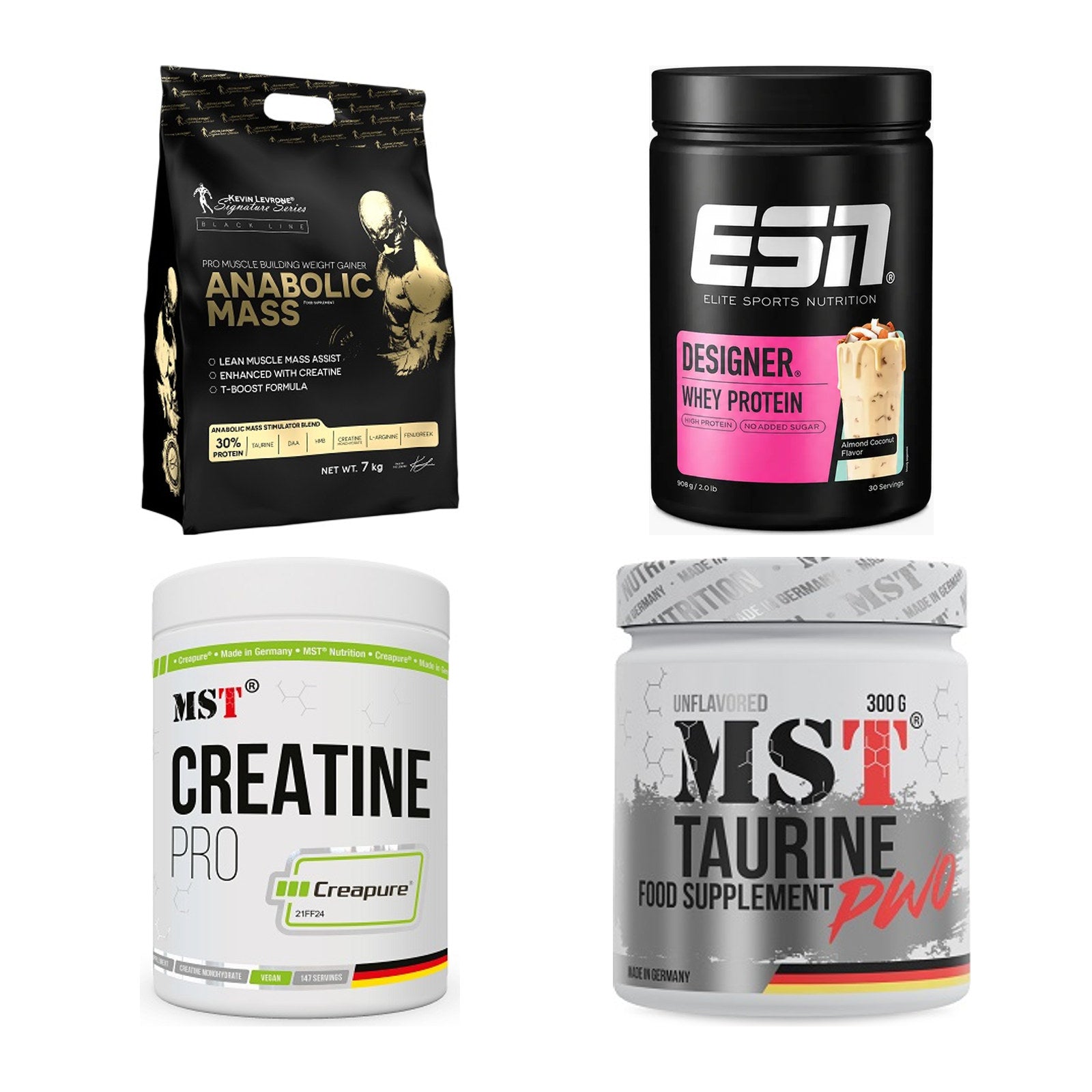 Masseaufbau für Fortgeschrittene: Kevin Levrone Anabolic + 3 weitere – alle enthaltenen Artikel
