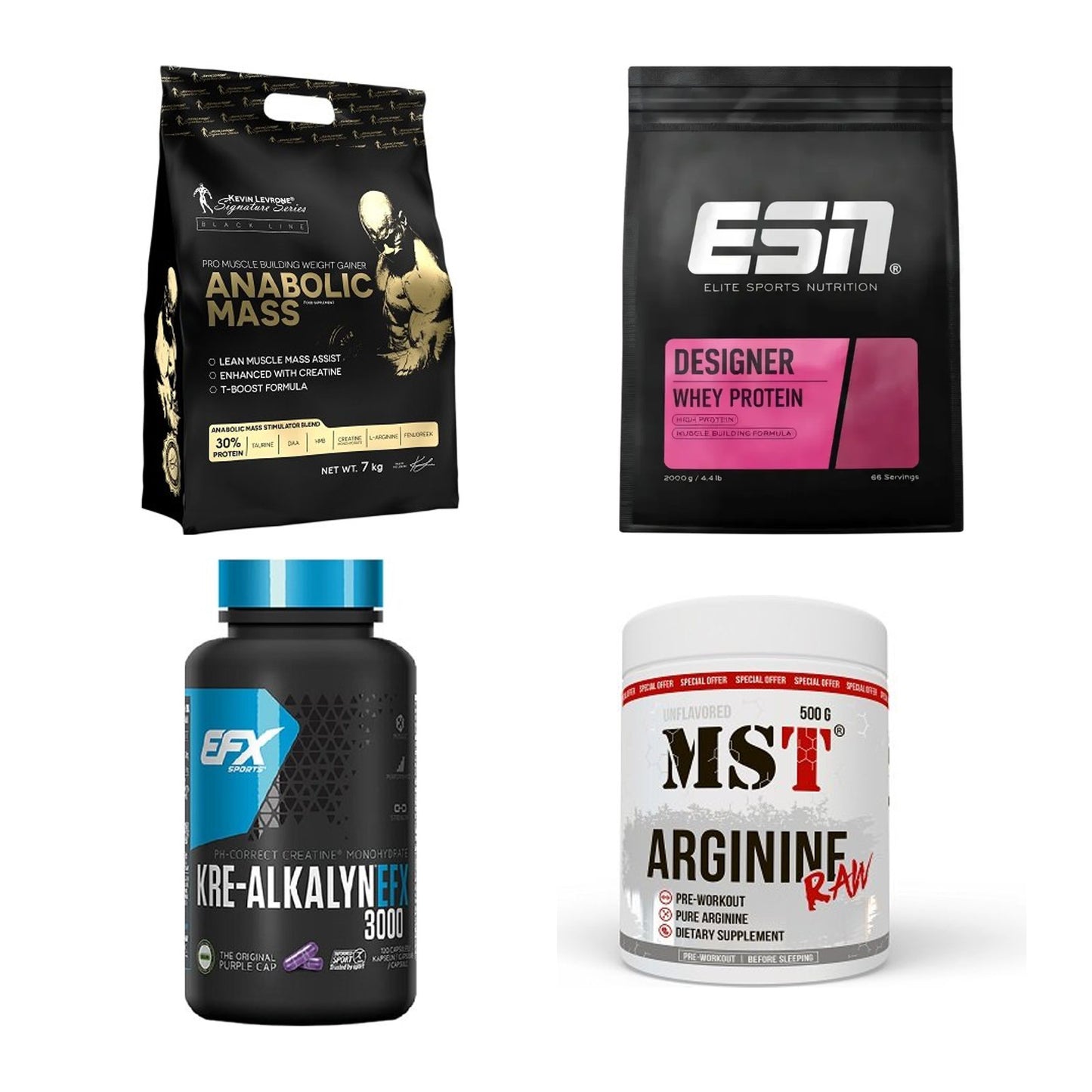 Masseaufbau für Fortgeschrittene: Kevin Levrone Anabolic + 3 weitere – alle enthaltenen Artikel