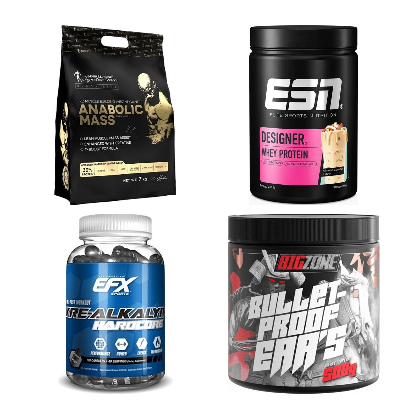 Masseaufbau für Fortgeschrittene: Kevin Levrone Anabolic + 3 weitere – alle enthaltenen Artikel