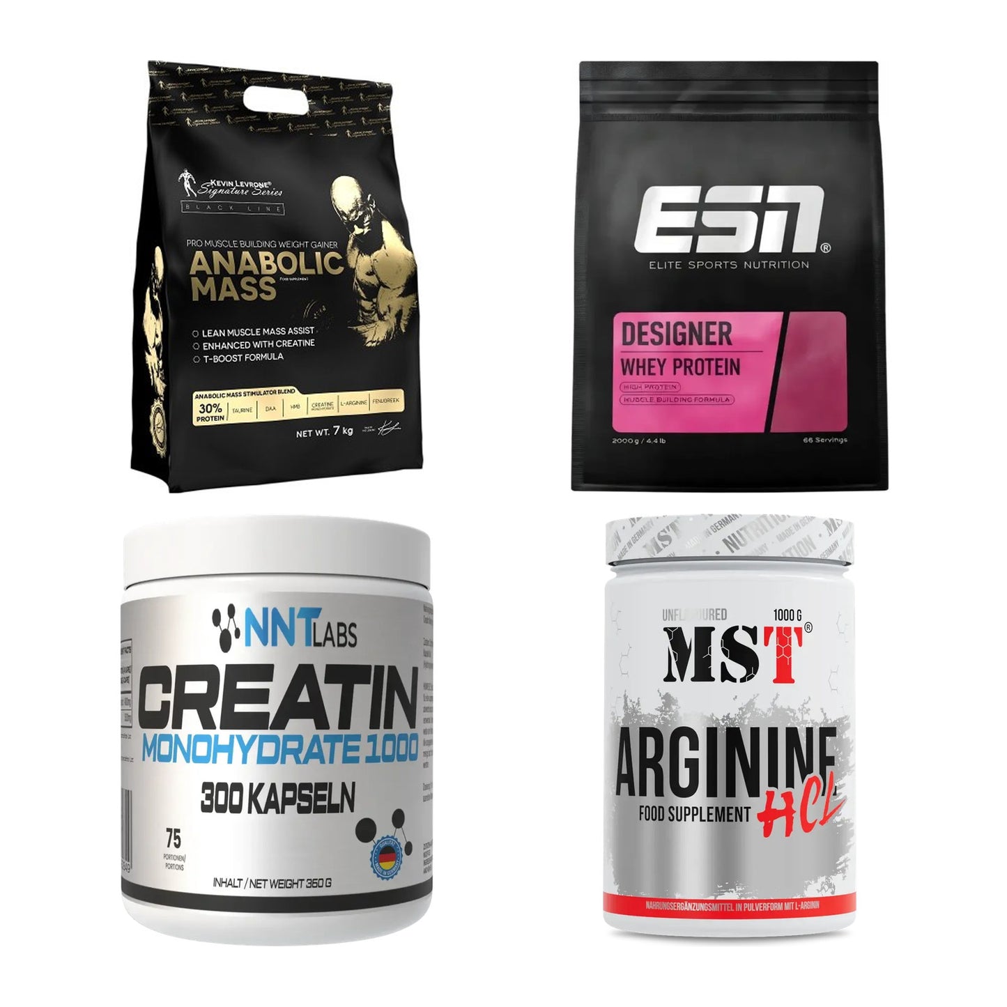 Masseaufbau für Fortgeschrittene: Kevin Levrone Anabolic + 3 weitere – alle enthaltenen Artikel