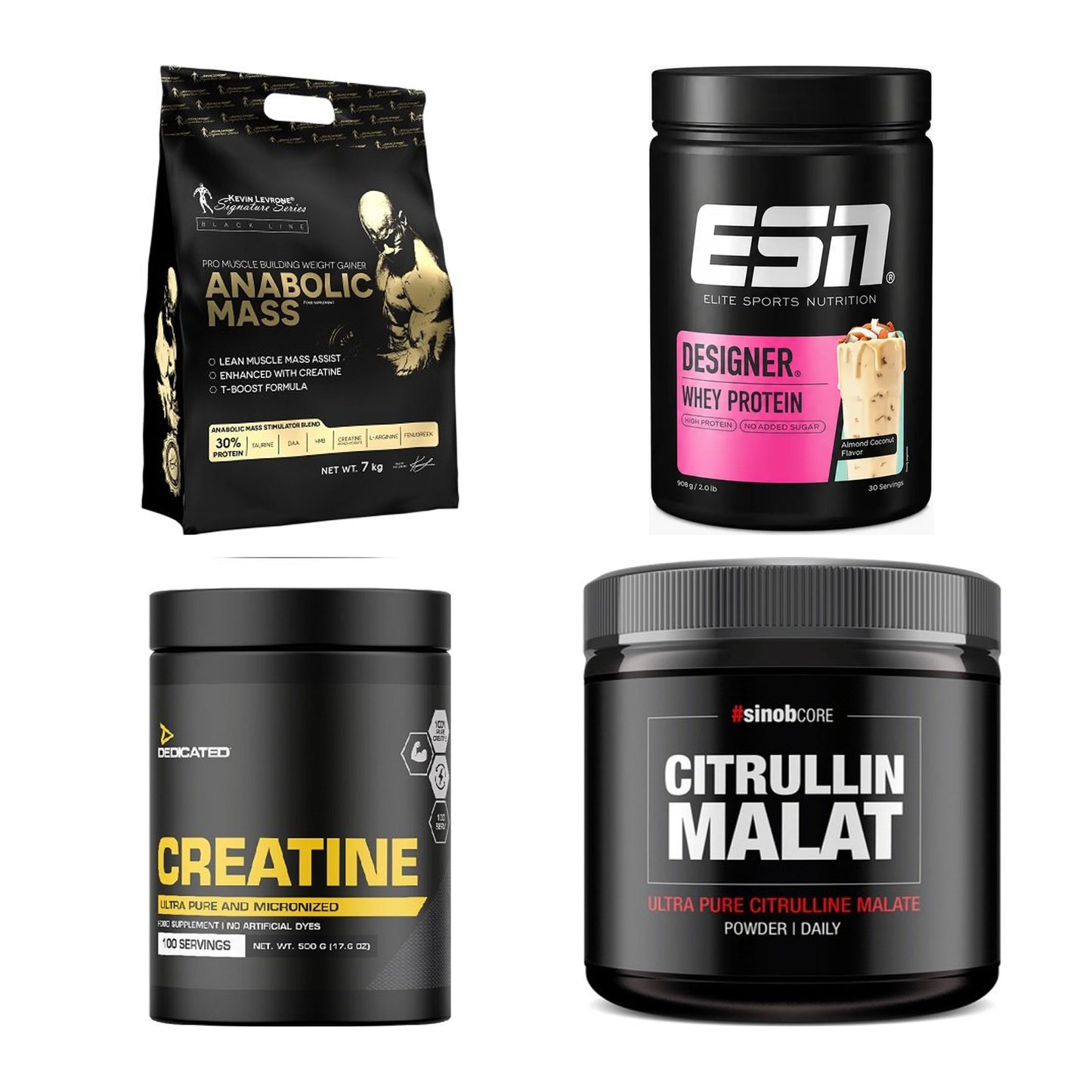 Masseaufbau für Fortgeschrittene: Kevin Levrone Anabolic + 3 weitere – alle enthaltenen Artikel