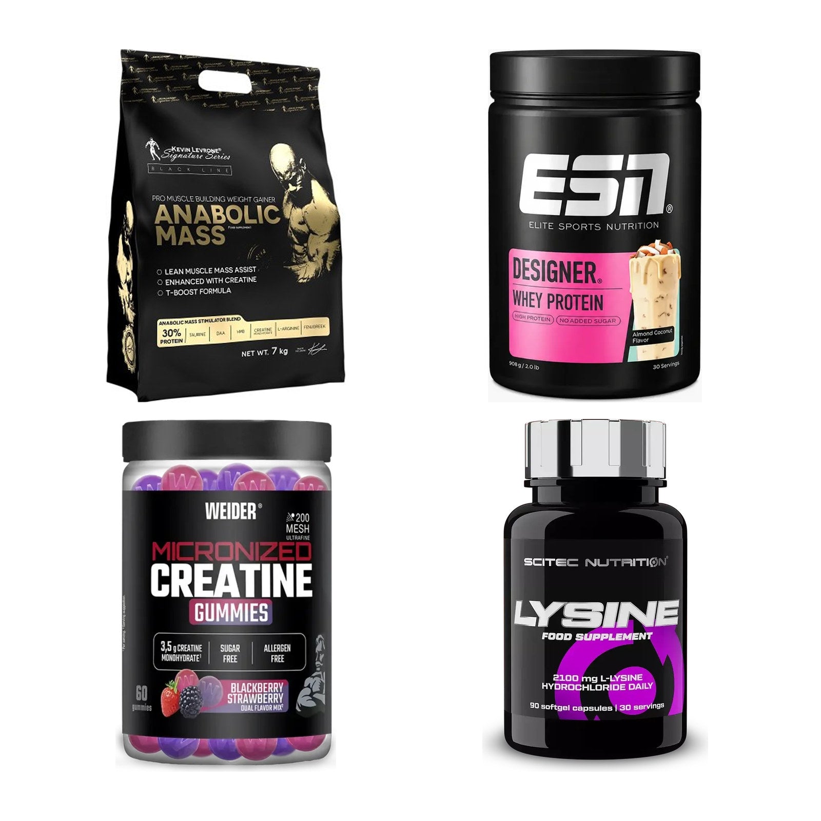 Masseaufbau für Fortgeschrittene: Kevin Levrone Anabolic + 3 weitere – alle enthaltenen Artikel