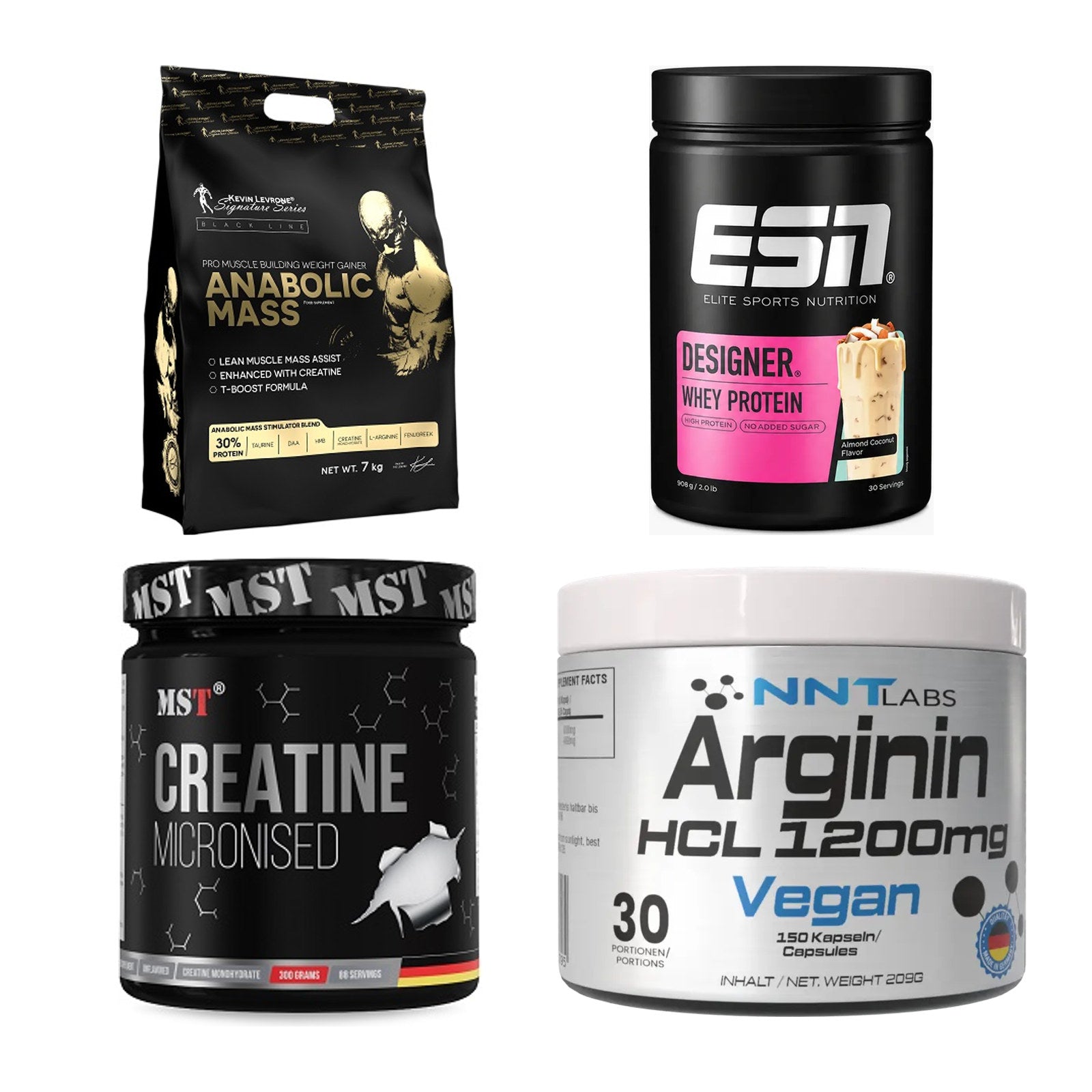 Masseaufbau für Fortgeschrittene: Kevin Levrone Anabolic + 3 weitere – alle enthaltenen Artikel