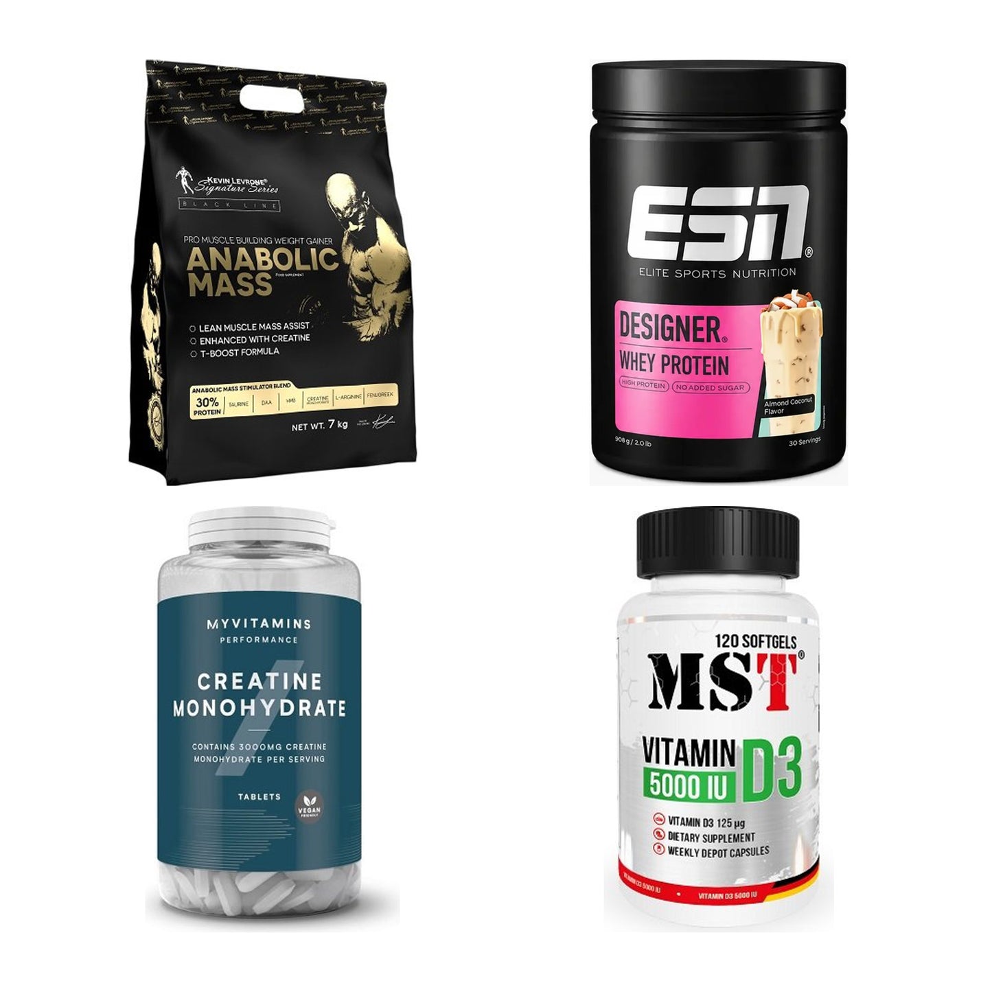 Masseaufbau für Fortgeschrittene: Kevin Levrone Anabolic + 3 weitere – alle enthaltenen Artikel