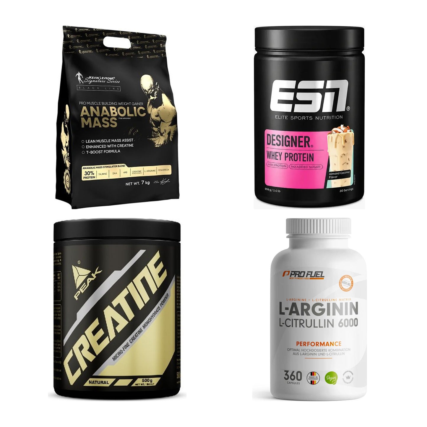 Masseaufbau für Fortgeschrittene: Kevin Levrone Anabolic + 3 weitere – alle enthaltenen Artikel