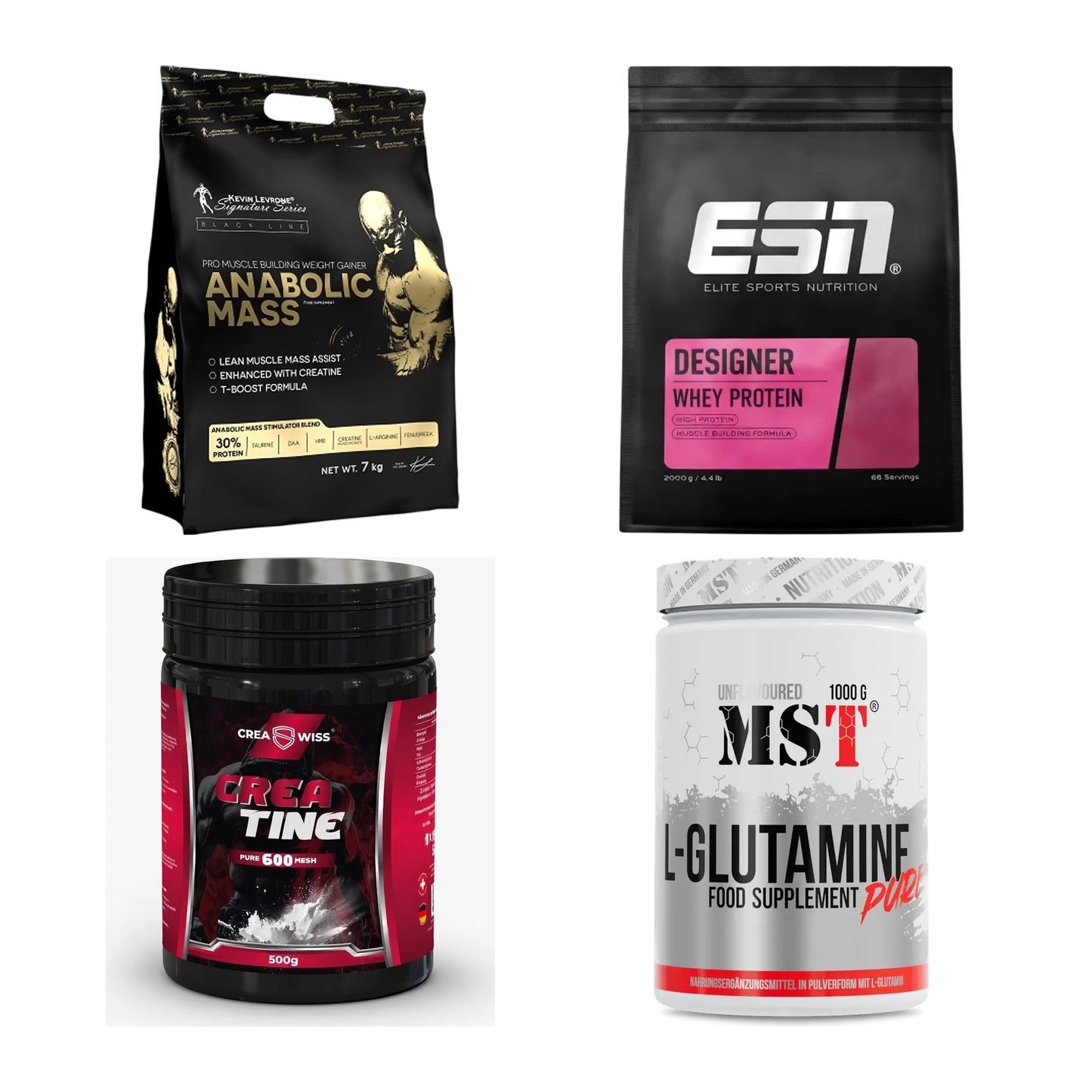 Masseaufbau für Fortgeschrittene: Kevin Levrone Anabolic + 3 weitere – alle enthaltenen Artikel