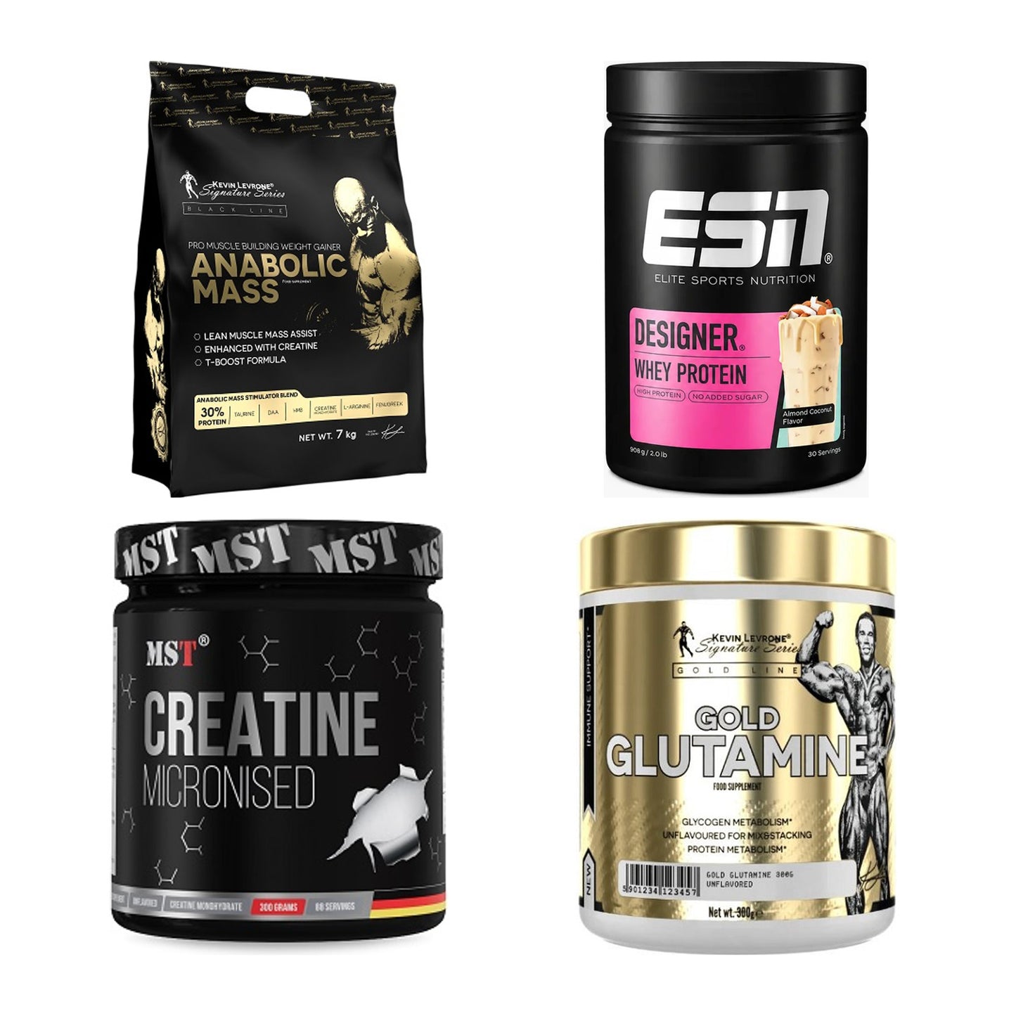 Masseaufbau für Fortgeschrittene: Kevin Levrone Anabolic + 3 weitere – alle enthaltenen Artikel