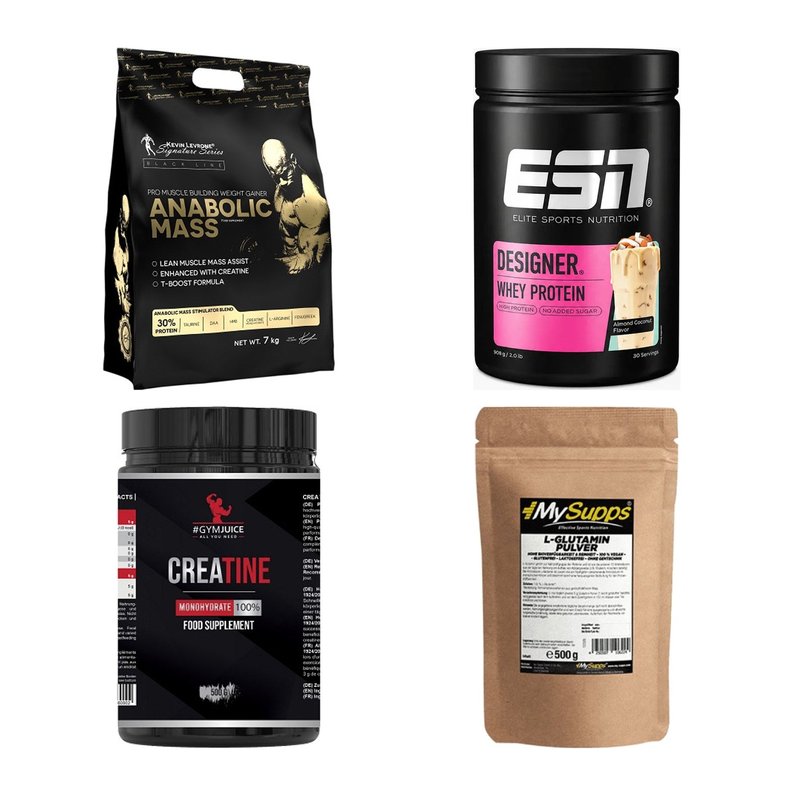 Masseaufbau für Fortgeschrittene: Kevin Levrone Anabolic + 3 weitere – alle enthaltenen Artikel