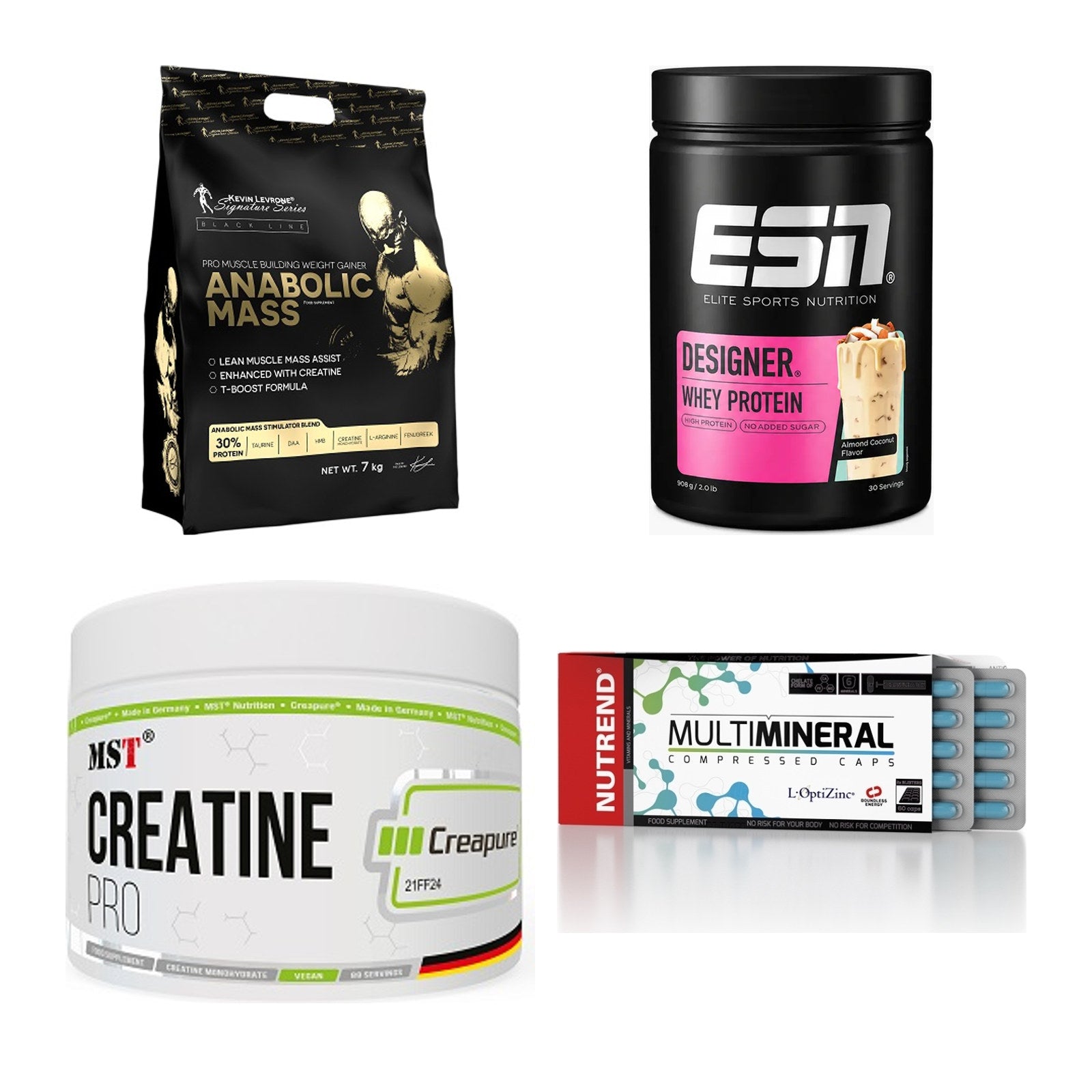 Masseaufbau für Fortgeschrittene: Kevin Levrone Anabolic + 3 weitere – alle enthaltenen Artikel