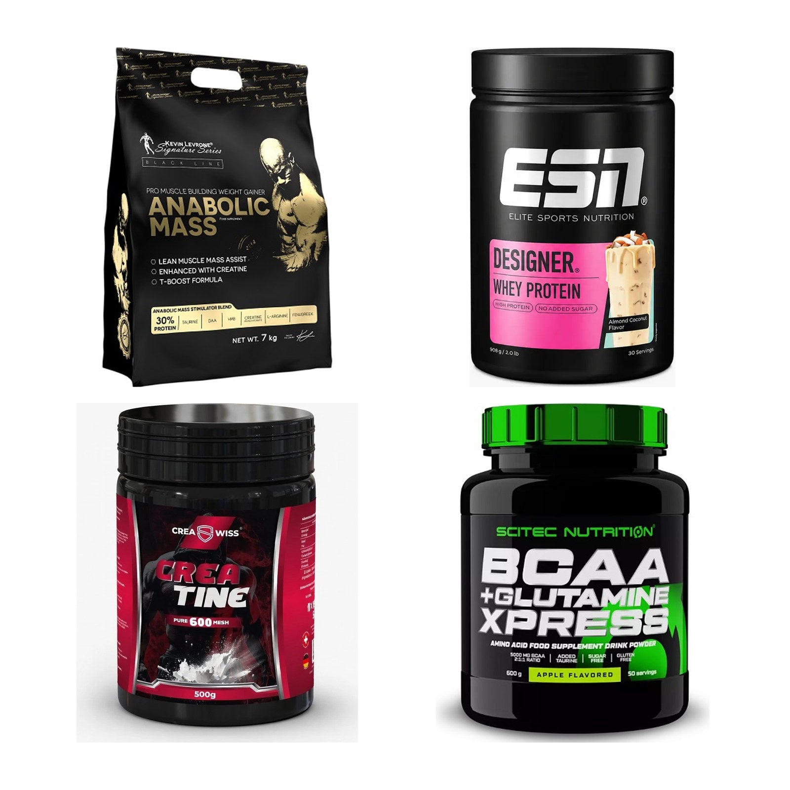 Masseaufbau für Fortgeschrittene: Kevin Levrone Anabolic + 3 weitere – alle enthaltenen Artikel