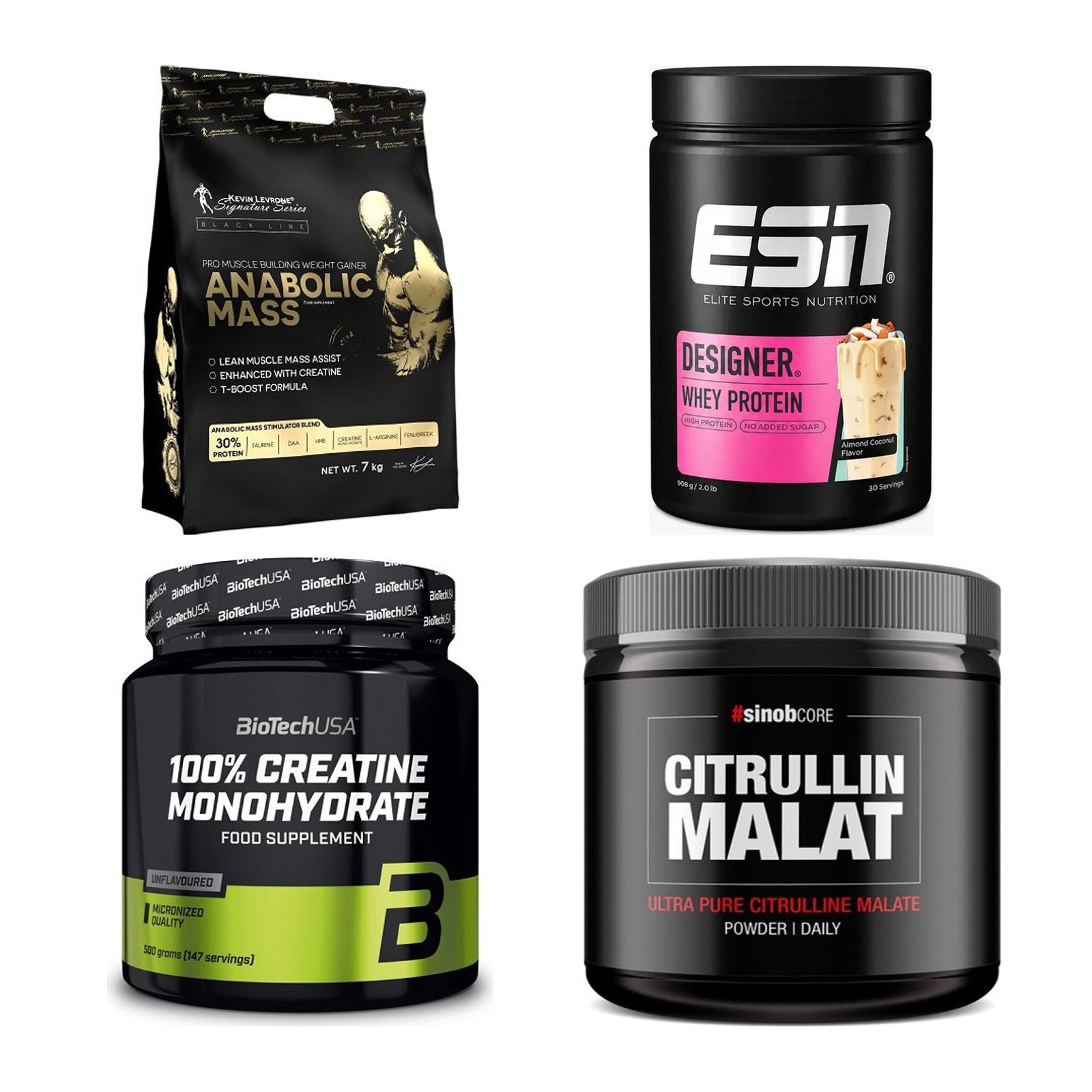 Masseaufbau für Fortgeschrittene: Kevin Levrone Anabolic + 3 weitere – alle enthaltenen Artikel