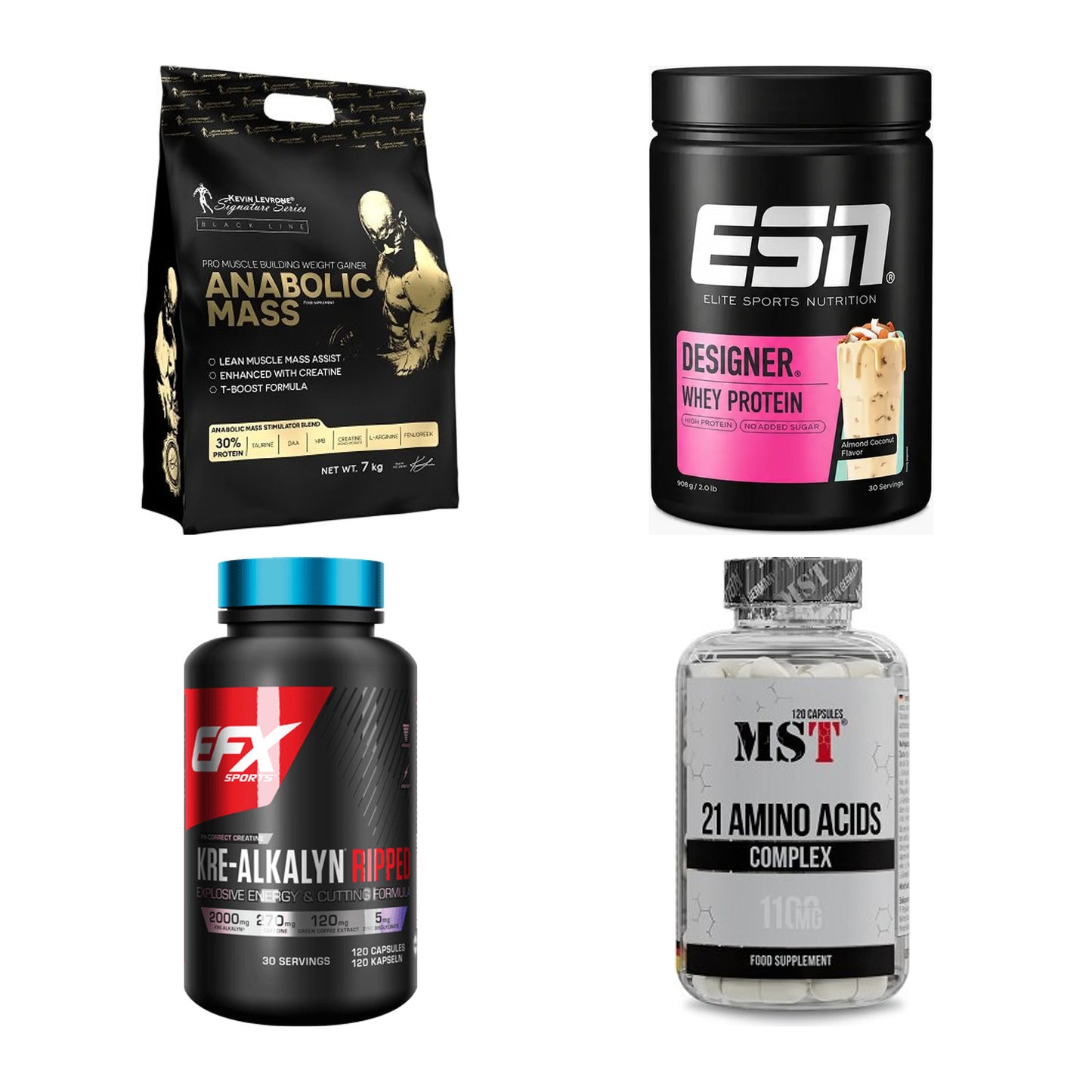 Masseaufbau für Fortgeschrittene: Kevin Levrone Anabolic + 3 weitere – alle enthaltenen Artikel