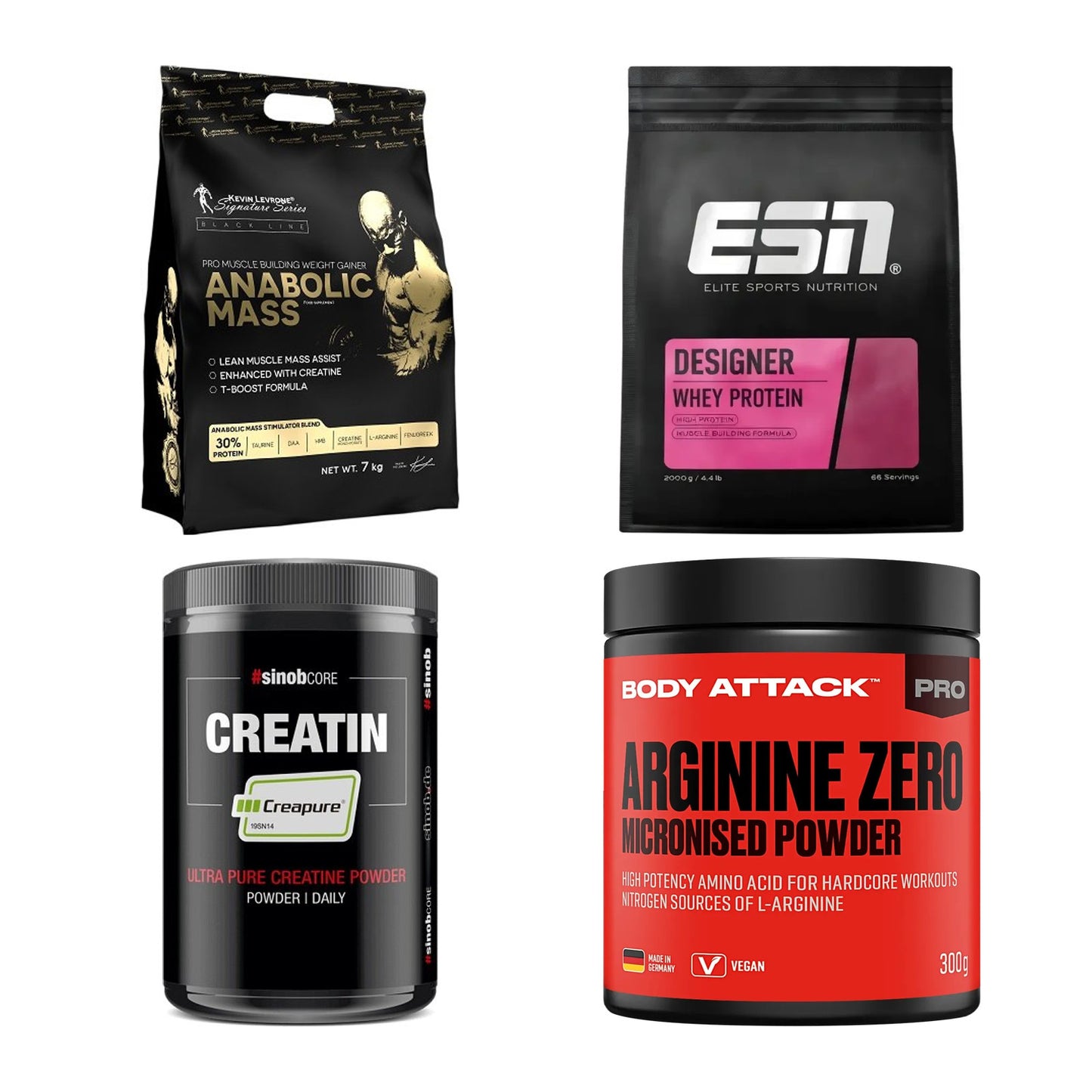 Masseaufbau für Fortgeschrittene: Kevin Levrone Anabolic + 3 weitere – alle enthaltenen Artikel
