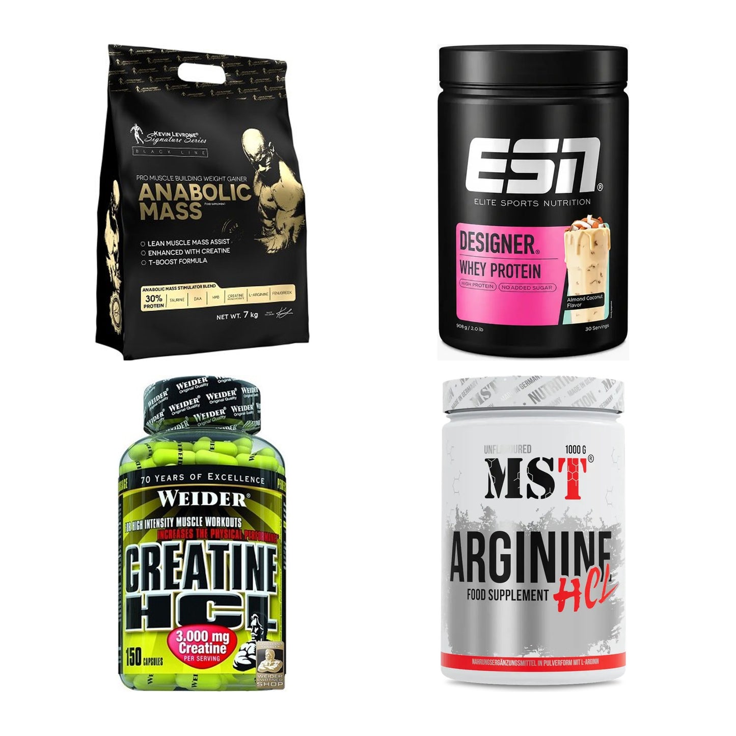 Masseaufbau für Fortgeschrittene: Kevin Levrone Anabolic + 3 weitere – alle enthaltenen Artikel