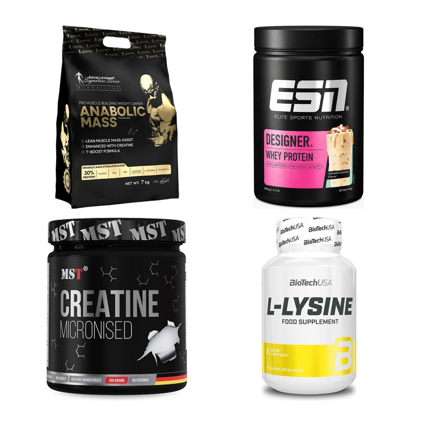 Masseaufbau für Fortgeschrittene: Kevin Levrone Anabolic + 3 weitere – alle enthaltenen Artikel