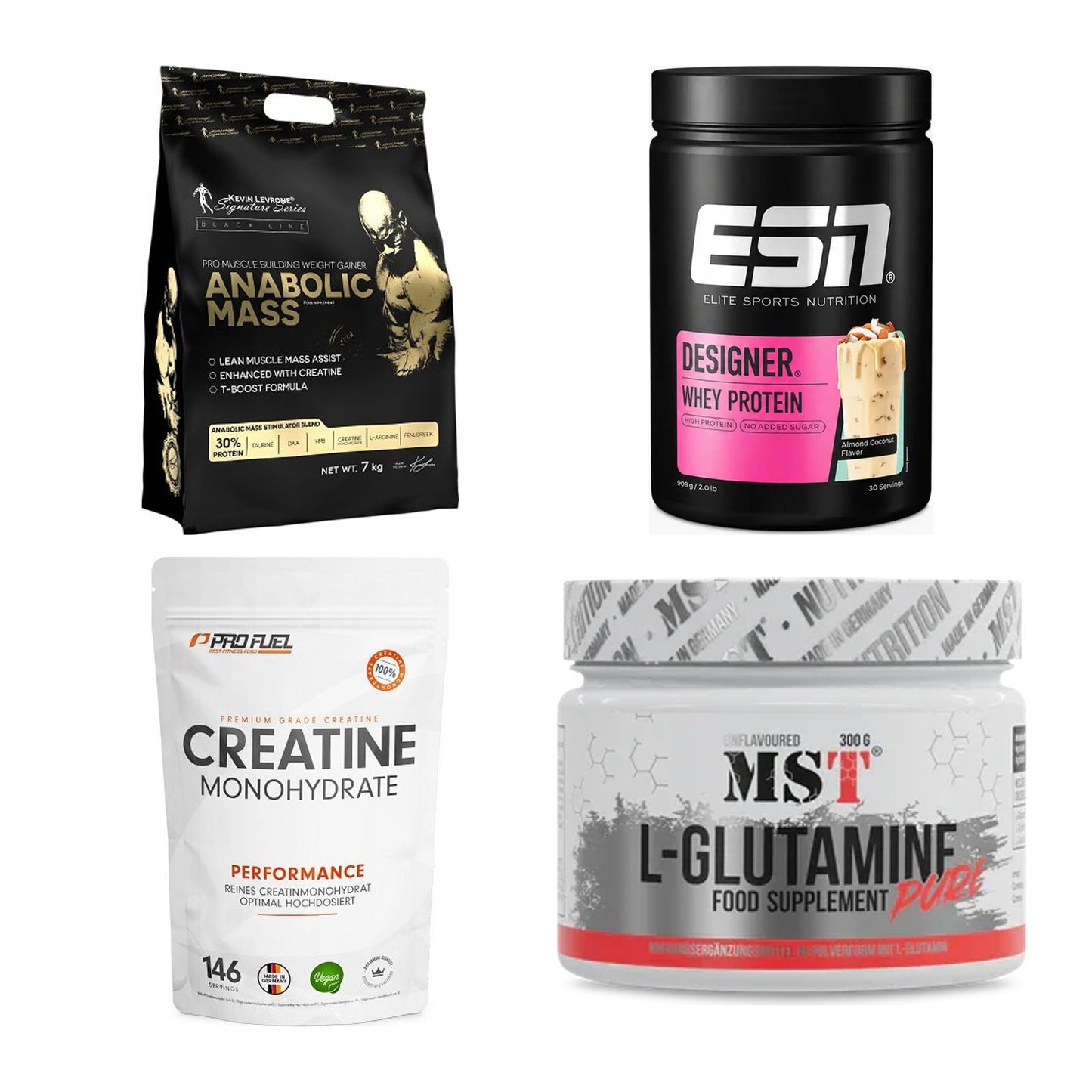 Masseaufbau für Fortgeschrittene: Kevin Levrone Anabolic + 3 weitere – alle enthaltenen Artikel