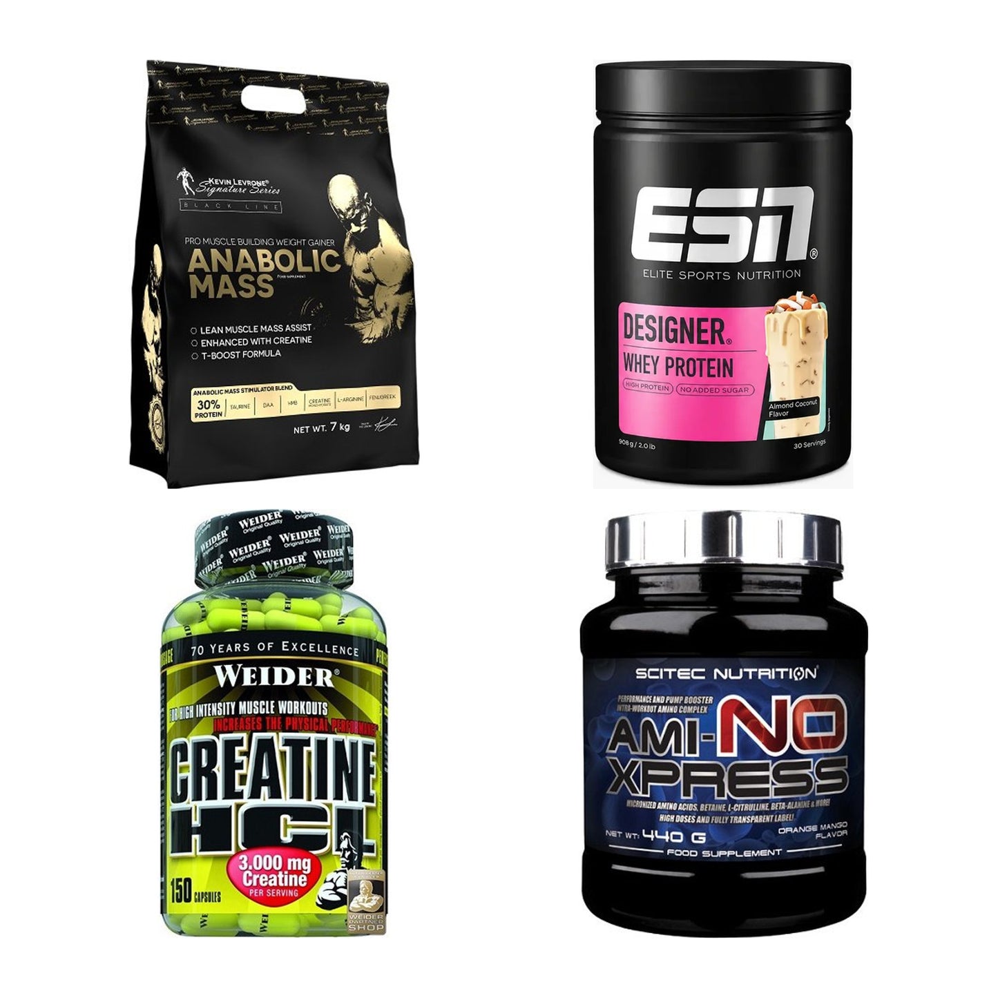 Masseaufbau für Fortgeschrittene: Kevin Levrone Anabolic + 3 weitere – alle enthaltenen Artikel