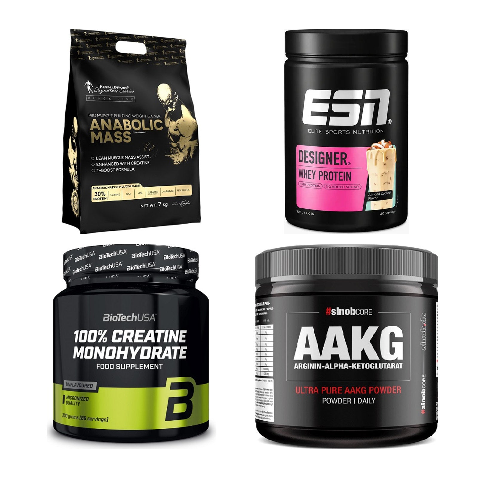 Masseaufbau für Fortgeschrittene: Kevin Levrone Anabolic + 3 weitere – alle enthaltenen Artikel