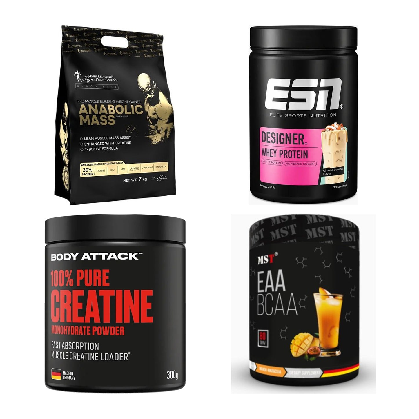 Masseaufbau für Fortgeschrittene: Kevin Levrone Anabolic + 3 weitere – alle enthaltenen Artikel