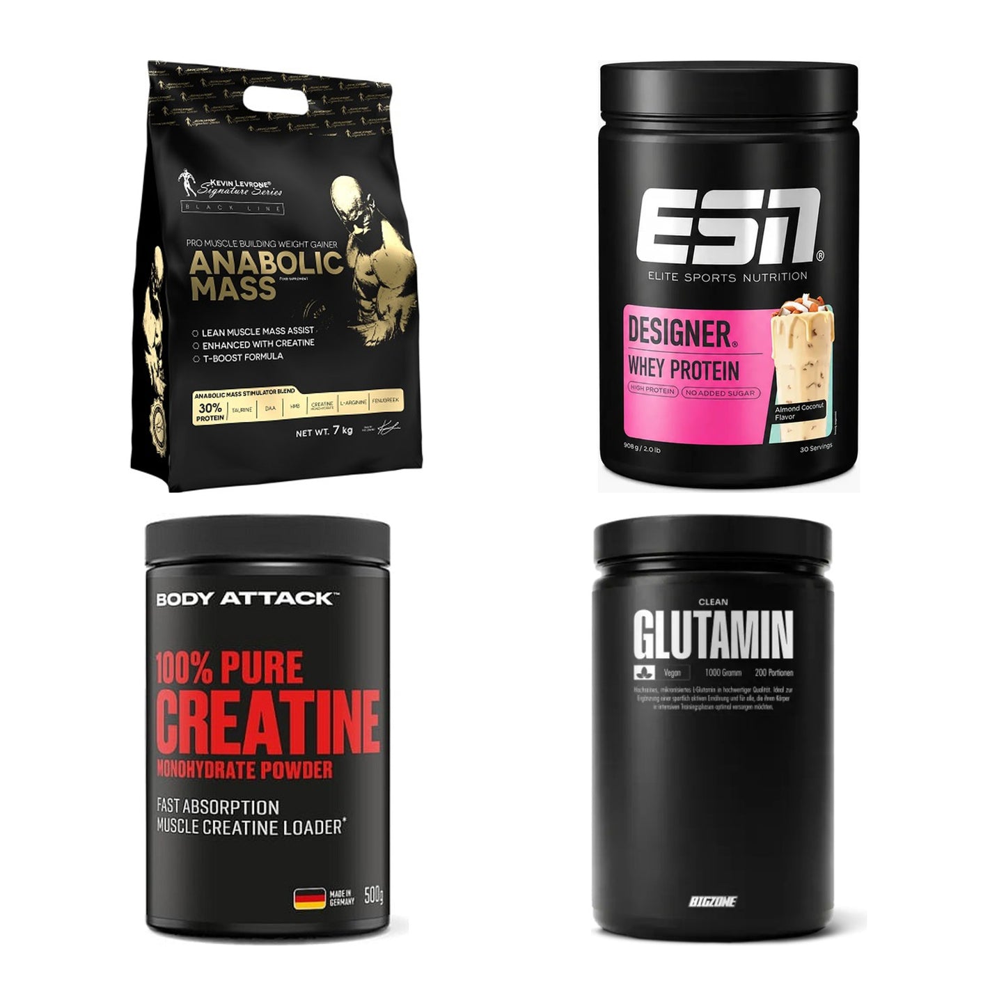 Masseaufbau für Fortgeschrittene: Kevin Levrone Anabolic + 3 weitere – alle enthaltenen Artikel