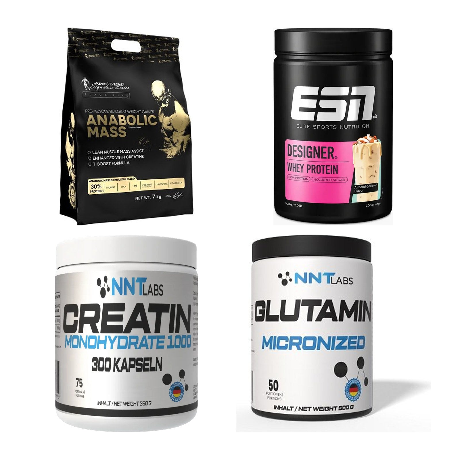 Masseaufbau für Fortgeschrittene: Kevin Levrone Anabolic + 3 weitere – alle enthaltenen Artikel