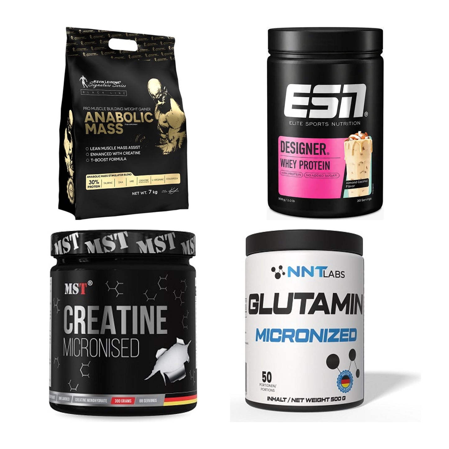Masseaufbau für Fortgeschrittene: Kevin Levrone Anabolic + 3 weitere – alle enthaltenen Artikel