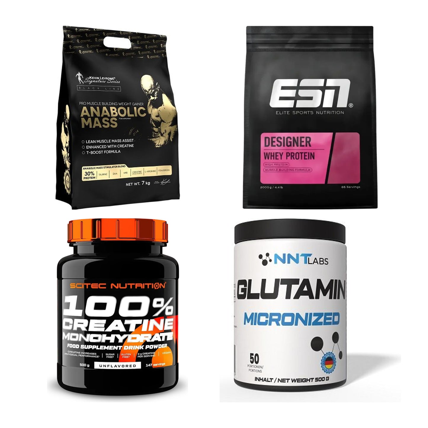 Masseaufbau für Fortgeschrittene: Kevin Levrone Anabolic + 3 weitere – alle enthaltenen Artikel