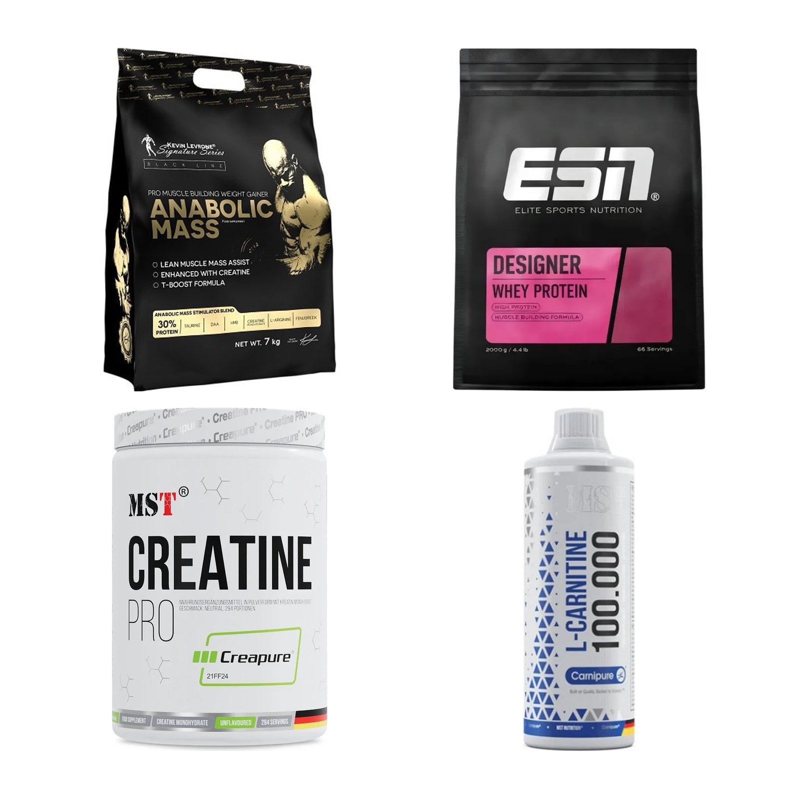 Masseaufbau für Fortgeschrittene: Kevin Levrone Anabolic + 3 weitere – alle enthaltenen Artikel